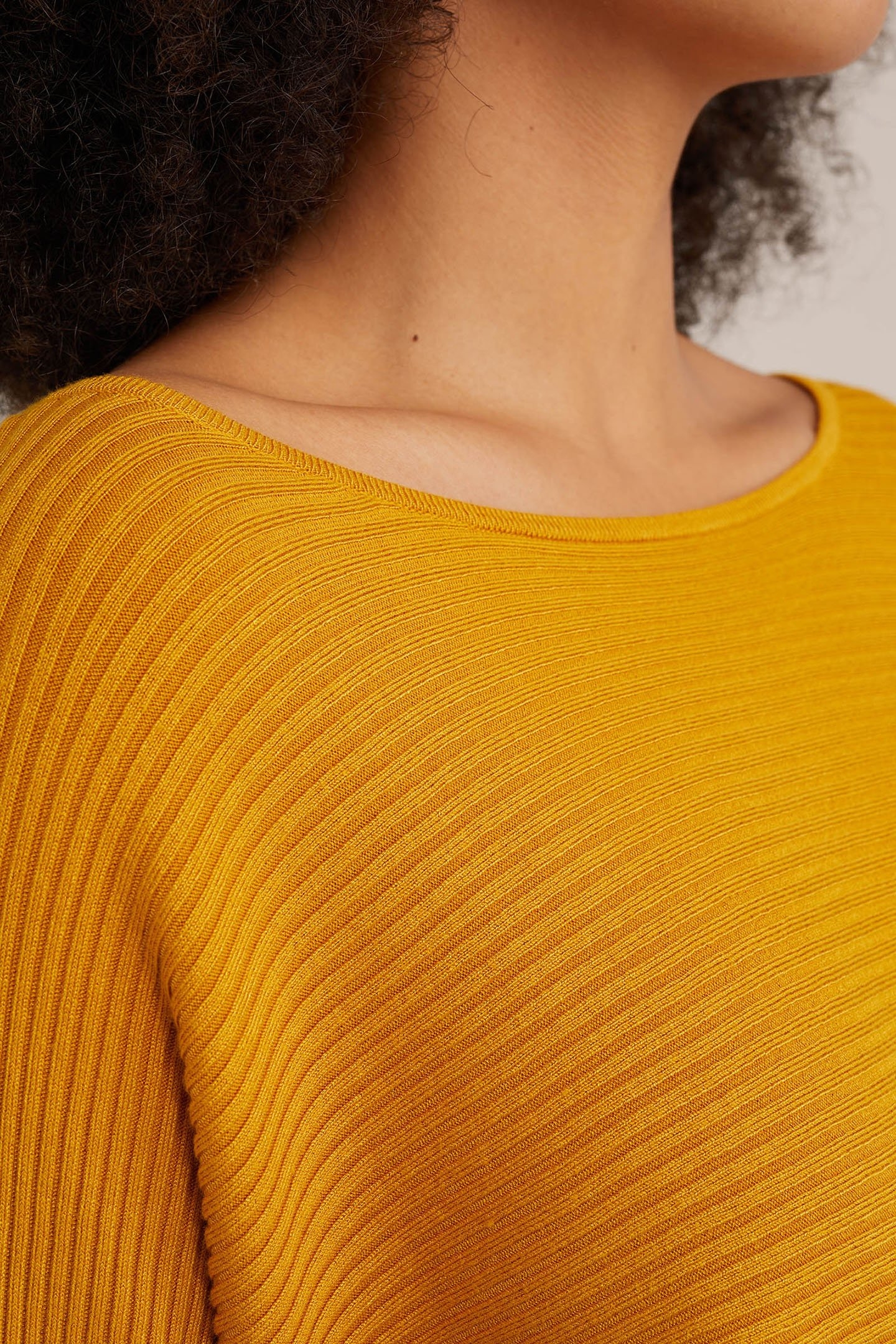 KNITTED PULLOVER MUSTARD YELLOW 5