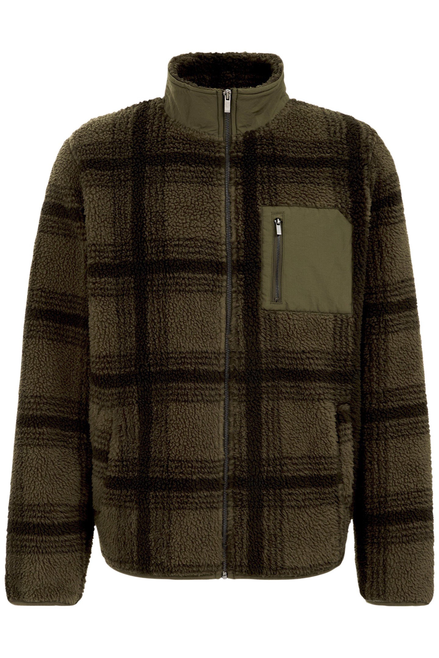 CARDIGAN WITH ZIPPER DARK GREEN 4