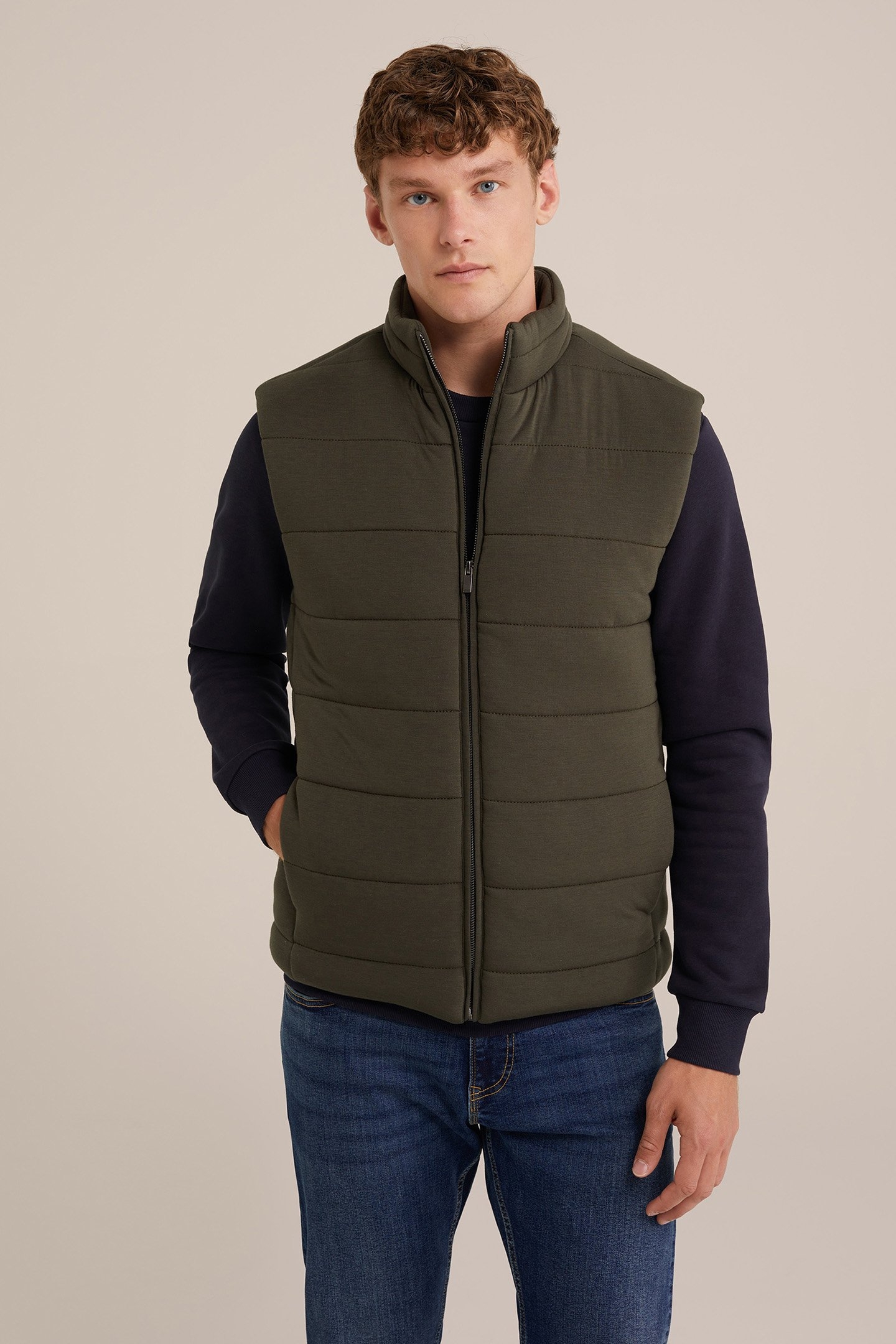 BODYWARMER ARMY GREEN 1
