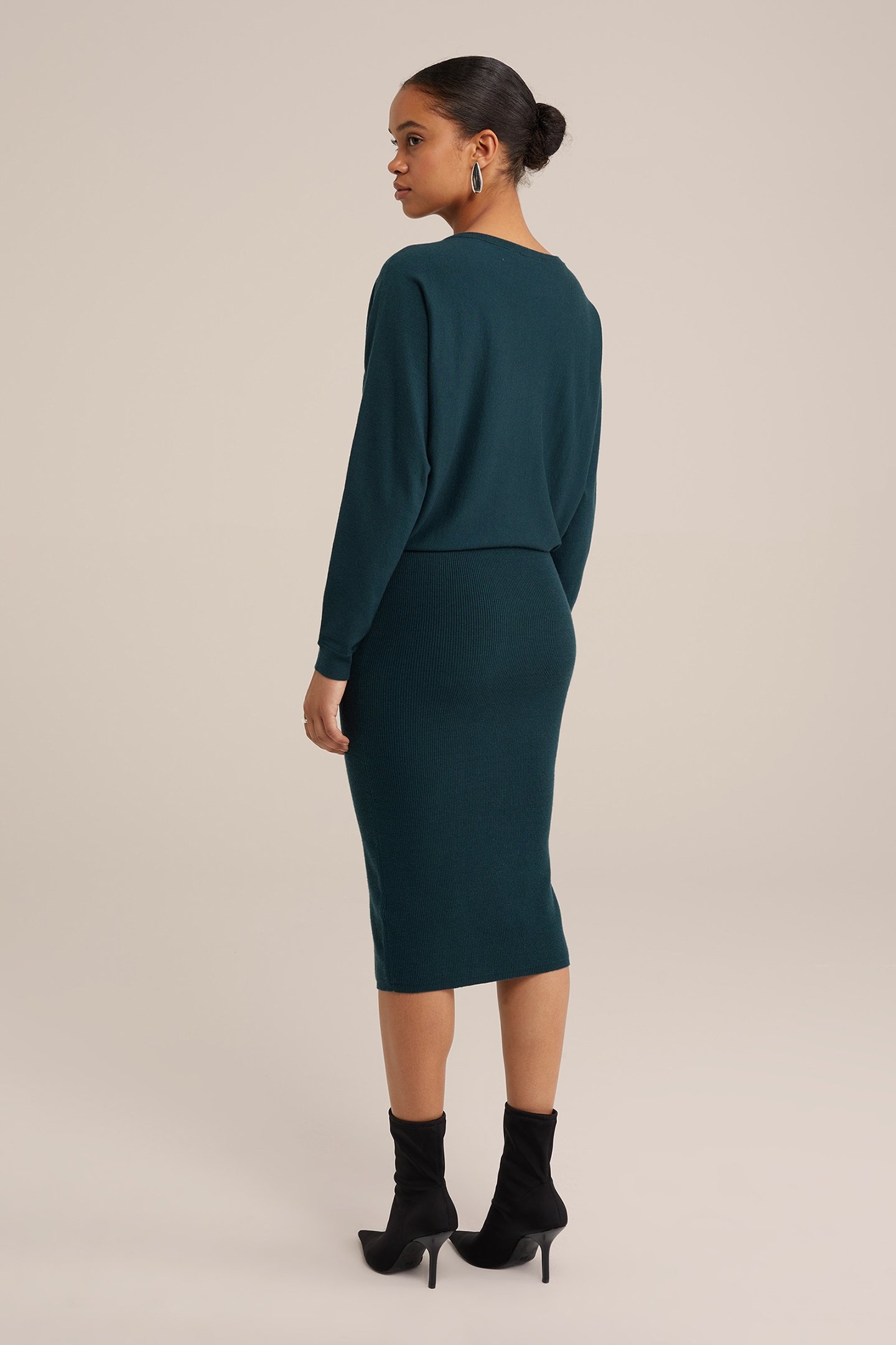 DRESS MID LENGTH GREEN BLUE 2