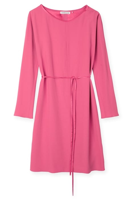 DRESS SATIN NO RUFFLE CARMINE ROSE 3