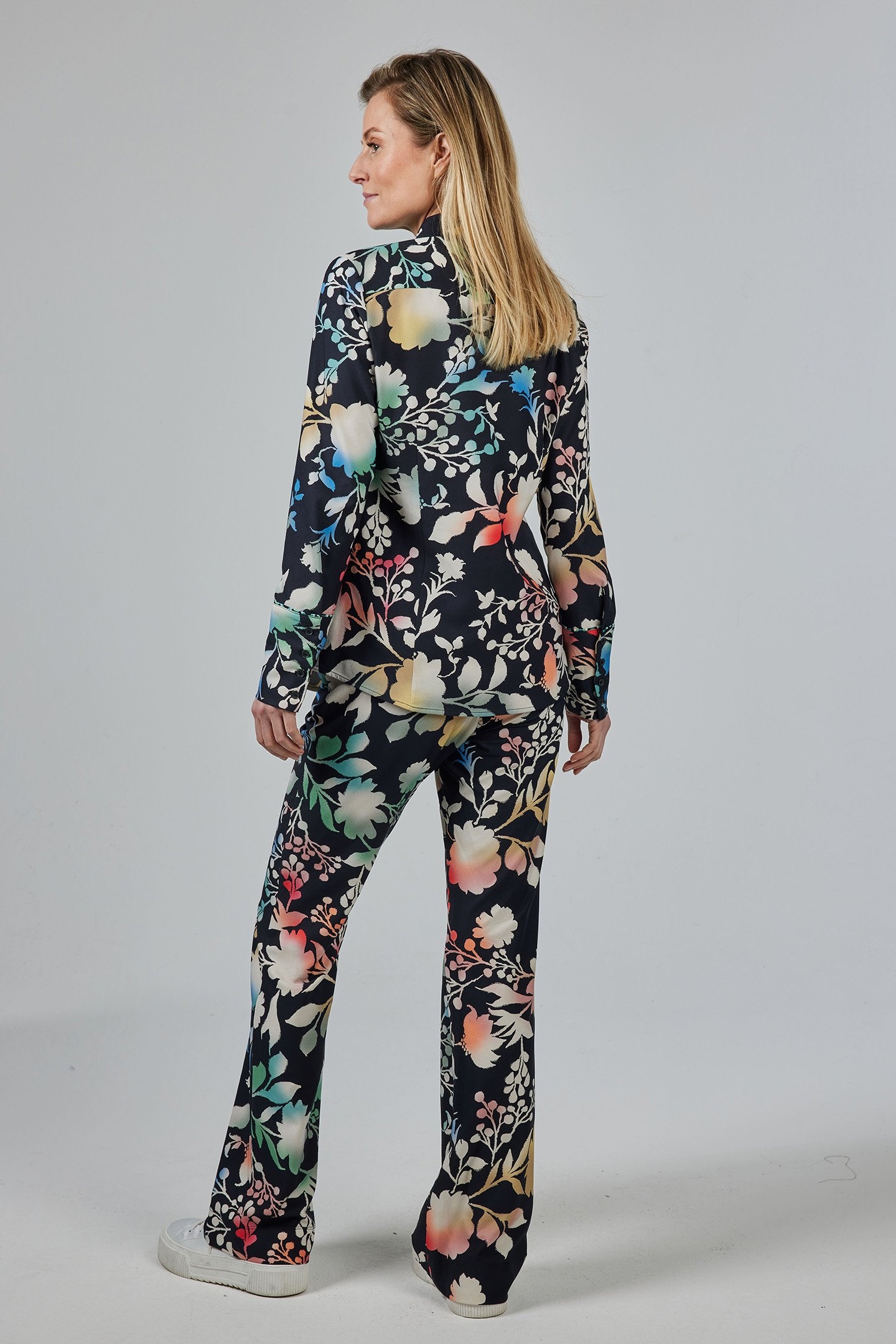 TRAVEL BLOUSE PRINT JOURNEY BLACK WITH FIORI PRINT 3