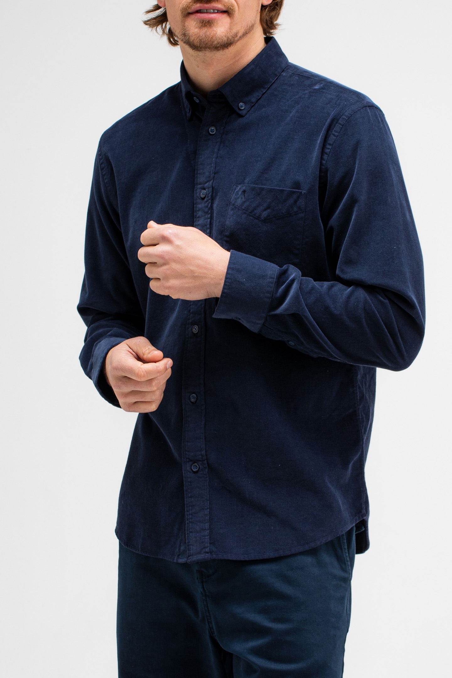 ROBBY CORD SHIRT ALASKA BLUE 1