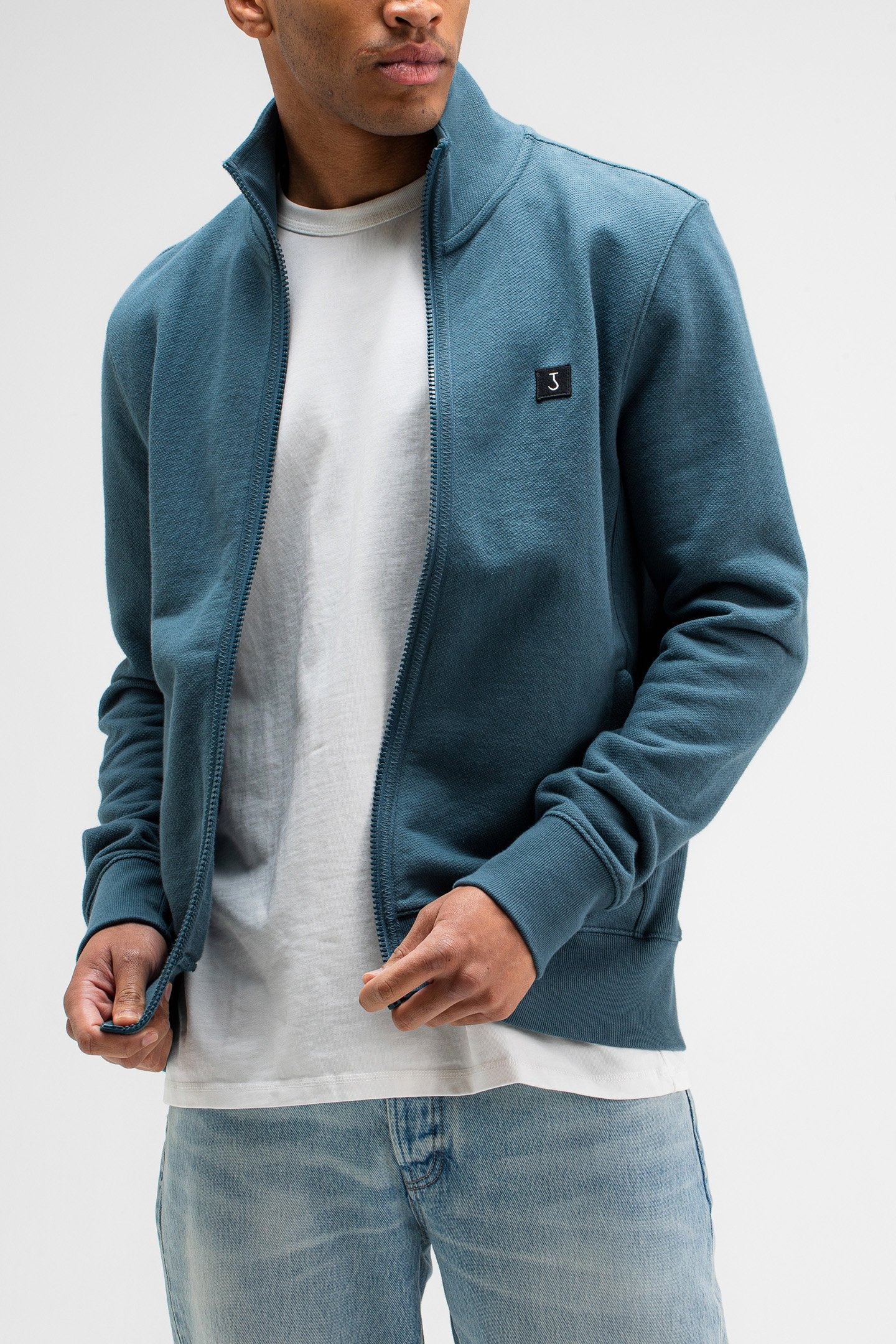 SWEATFLIX CARDIGAN GREY BLUE 1