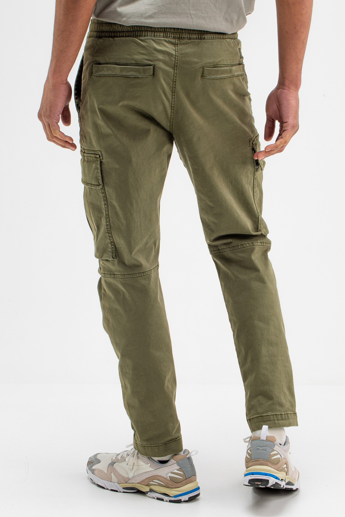 TRISTAN SLIM SATEEN CARGO LAGO GREEN 2