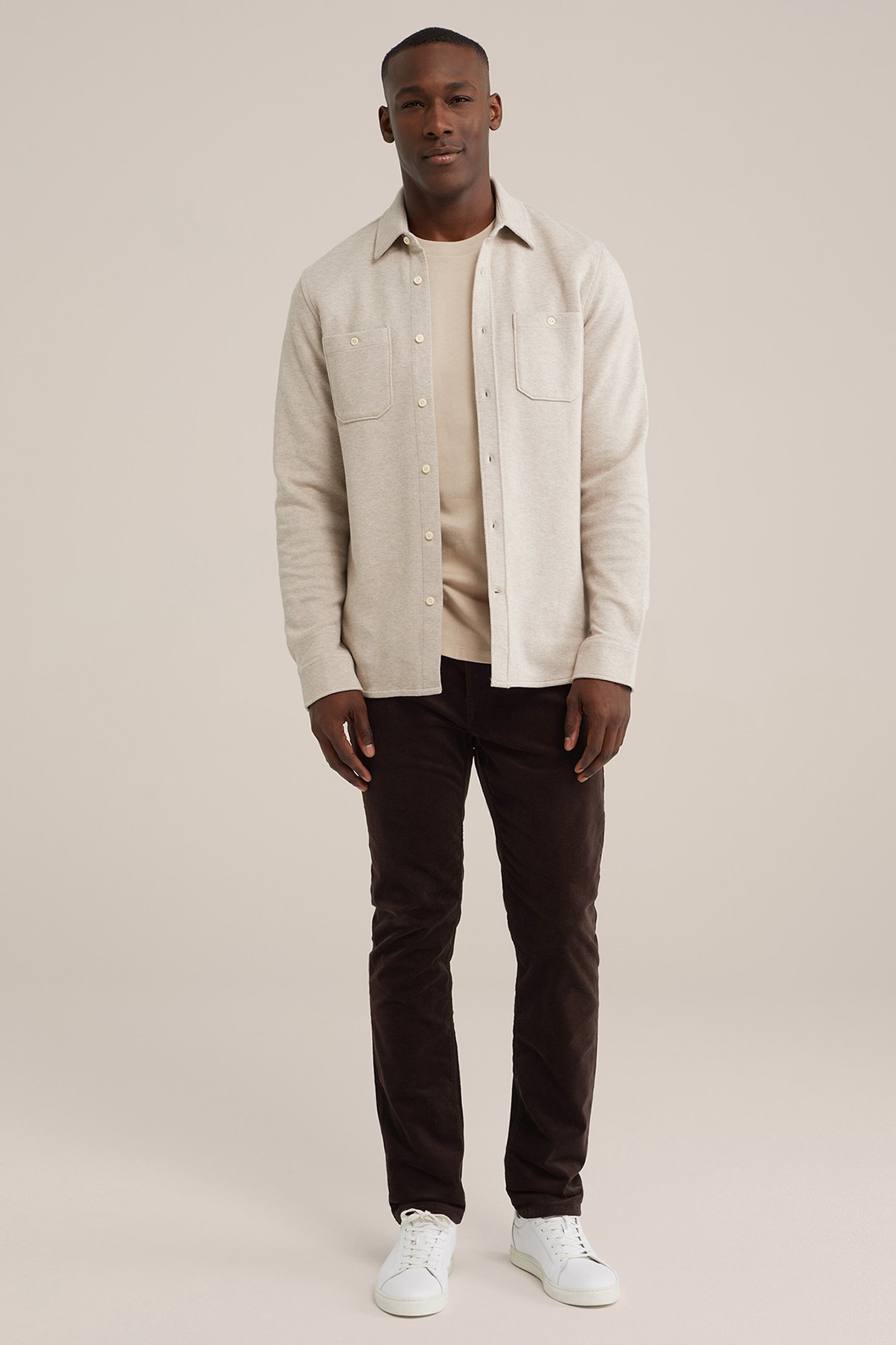 5-POCKET MID WAIST DARK BROWN 3