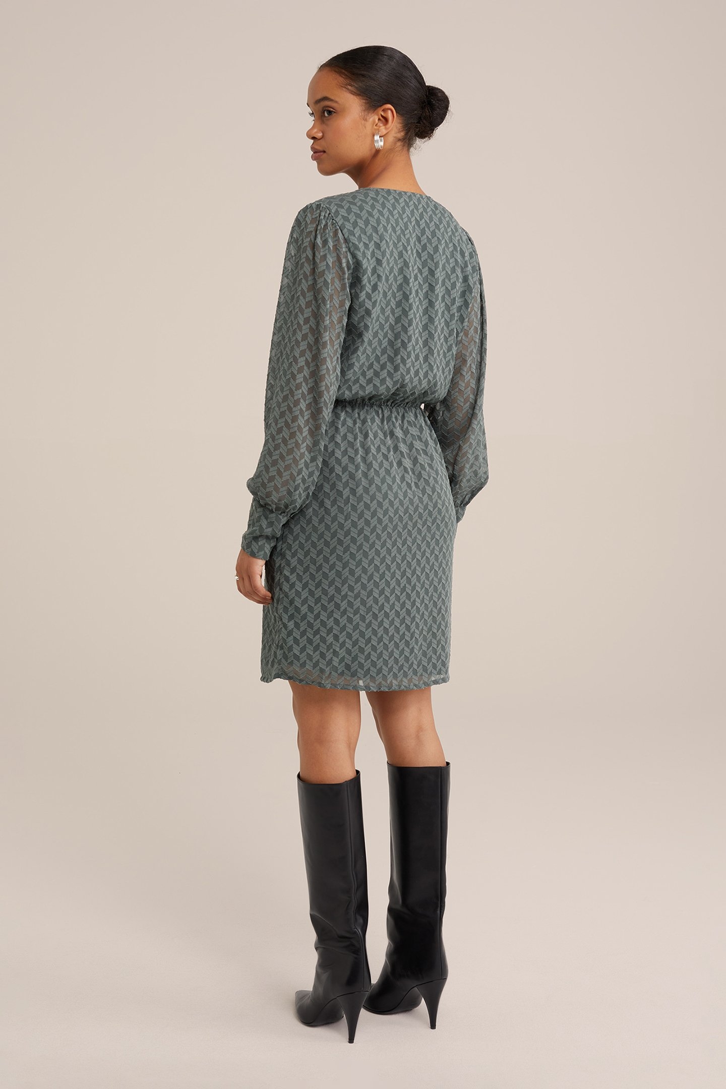 DRESS SHORT GREYISH GREEN 3