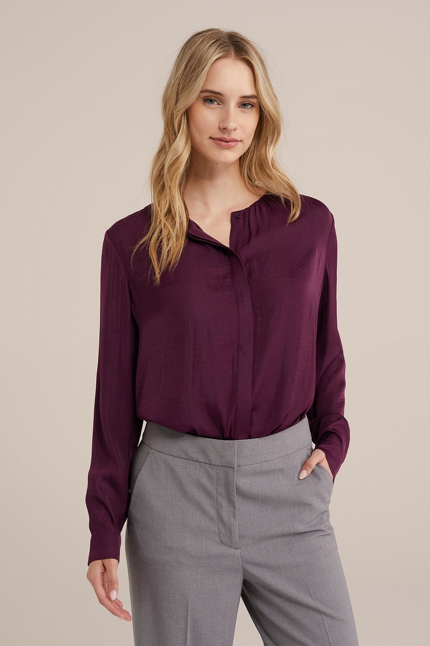 BLOUSE DARK PURPLE 1