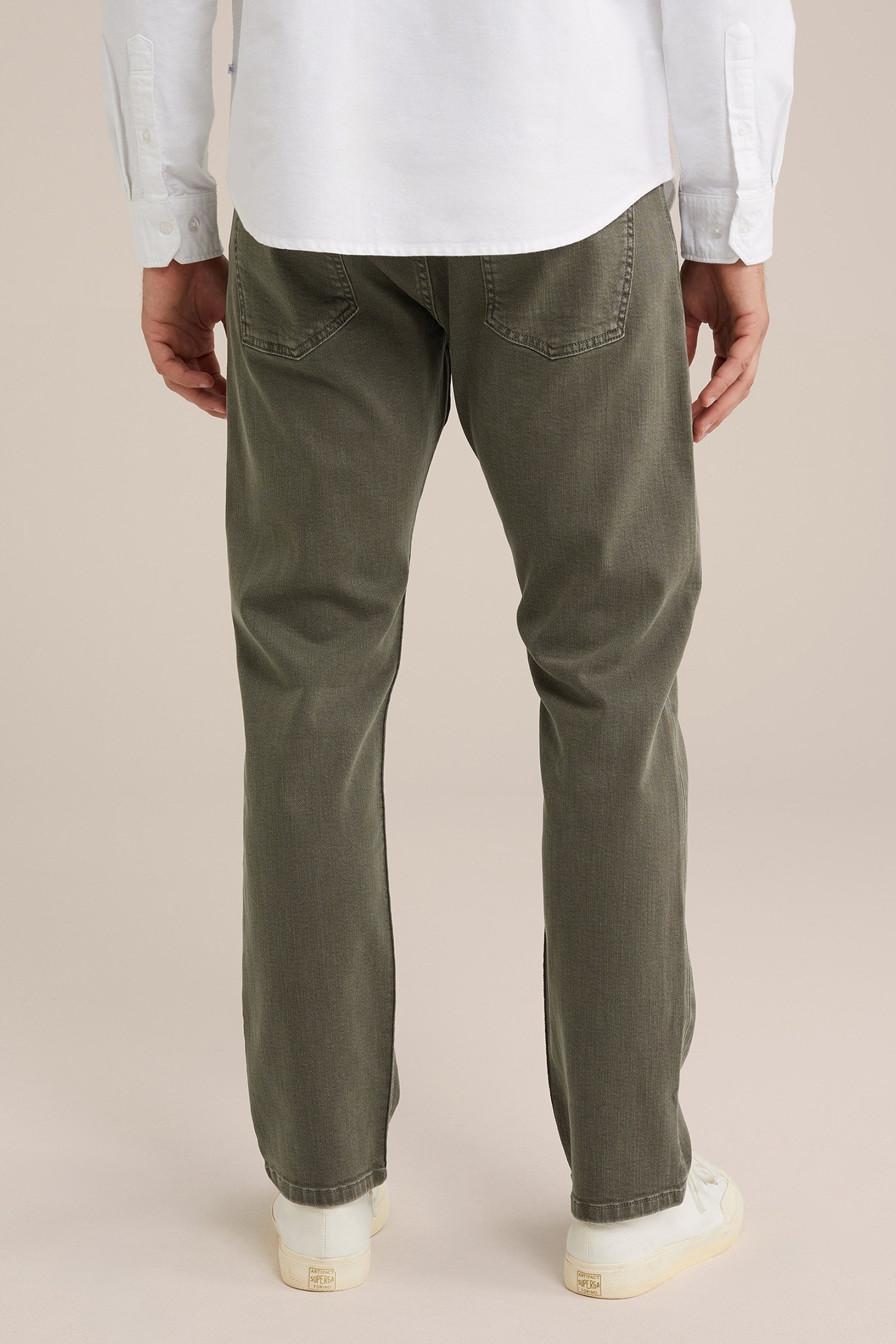 5-POCKET MID WAIST ARMY GREEN 2