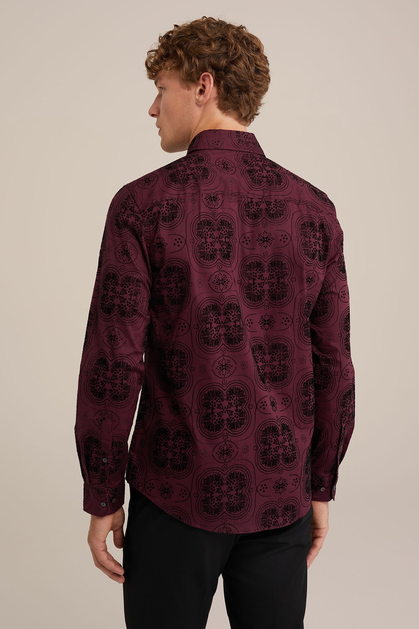 SHIRT BURGUNDY RED 2