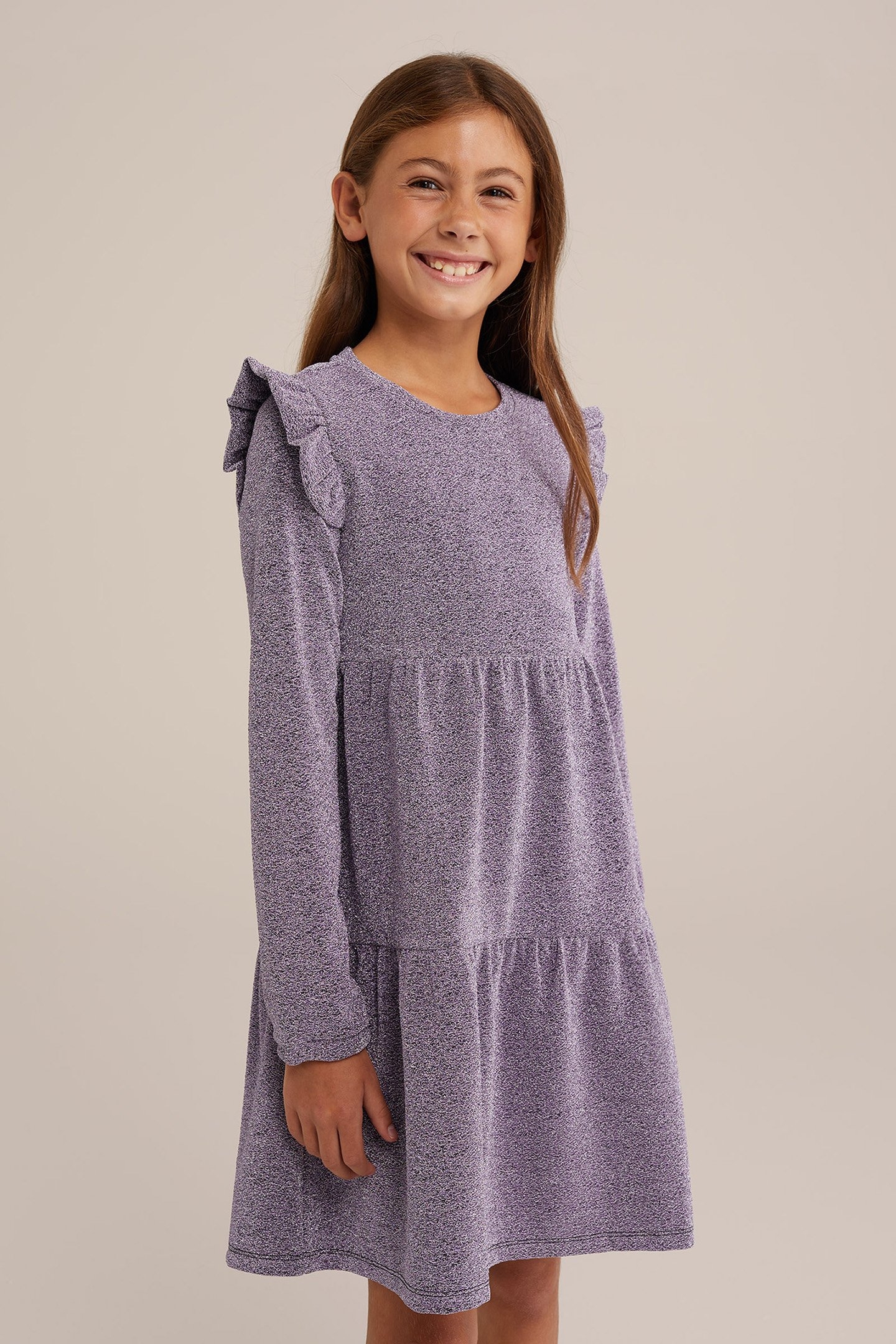 DRESS MID LENGTH PURPLE 1