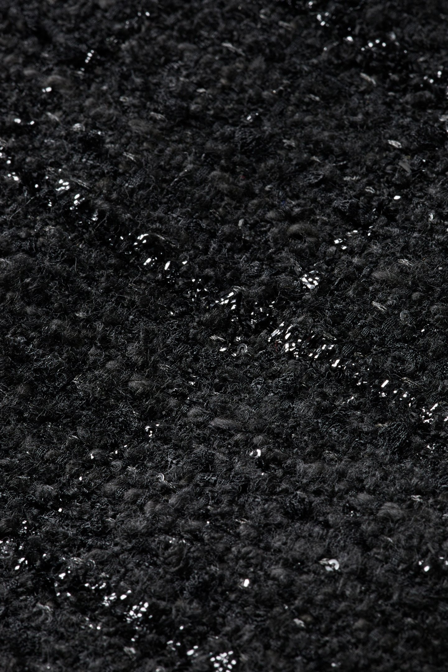 BOUCLE TWEED BIKER JACKET EVENING BLACK 3