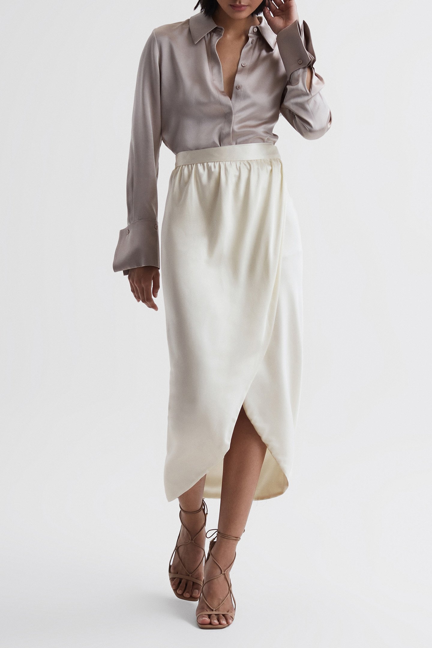 TYRA-SLIP SKIRT IVORY 1