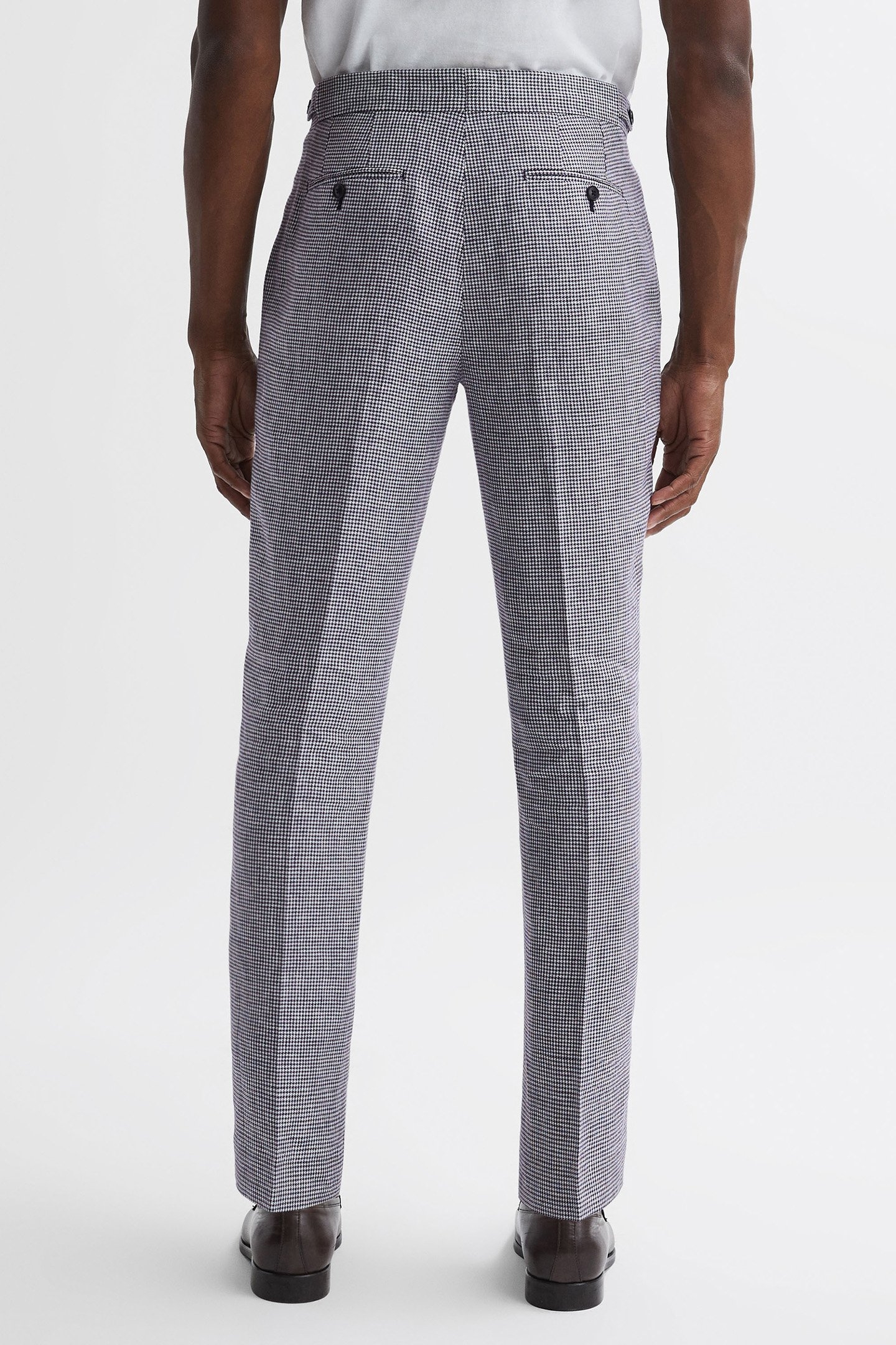 SQUAD-DOGTOOTH SLIM MIXER NAVY 2