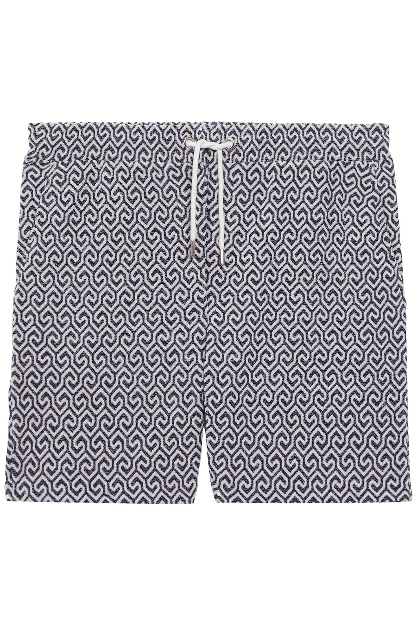 JACQUARD PRINT SHORT NAVY/WHITE 4