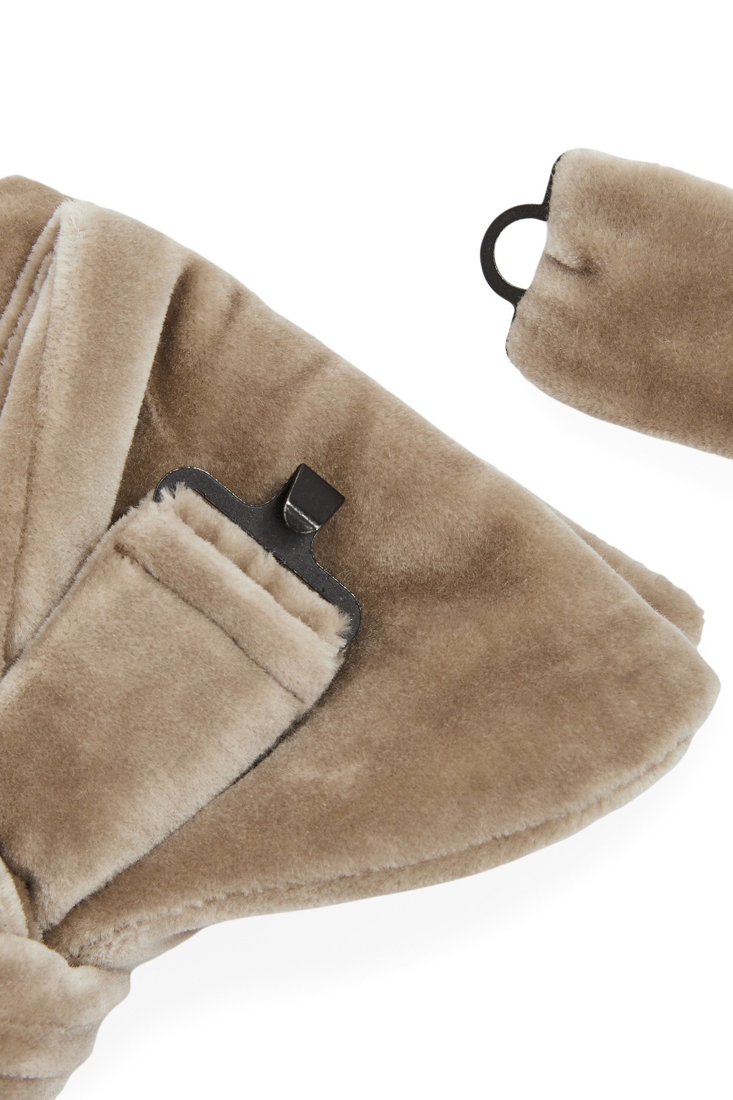 VELVET BOW TIE TAUPE BROWN 4