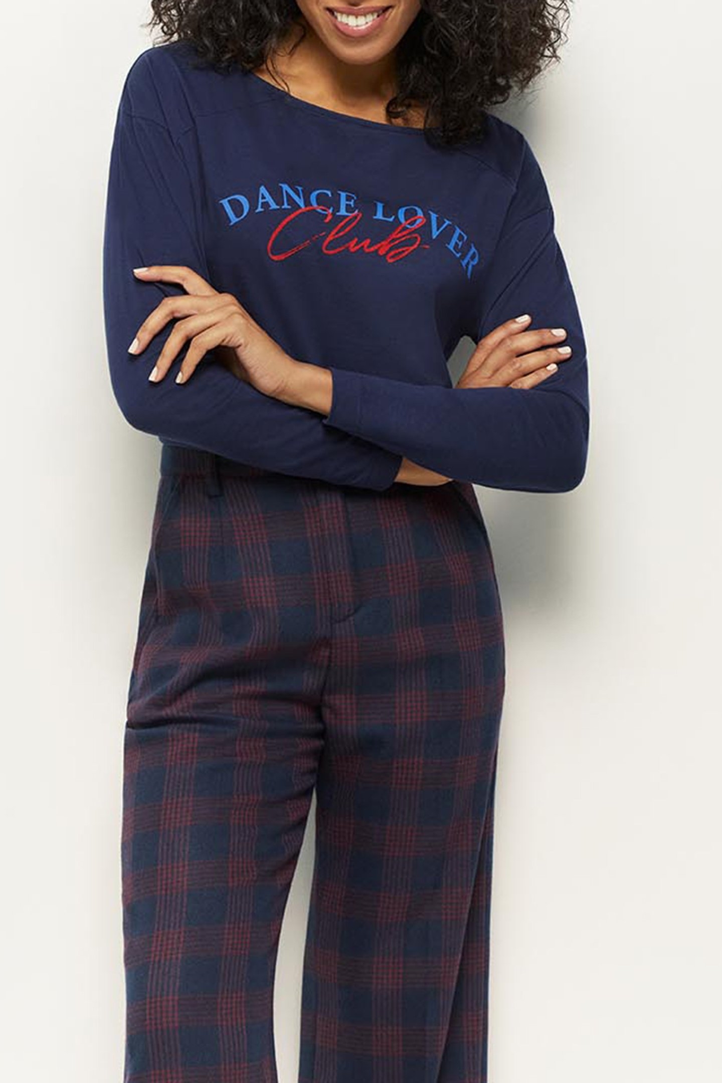 MAGENA _ ORGANIC COTTON NAVY T-SHIRT WITH MESSAGE NAVY 5