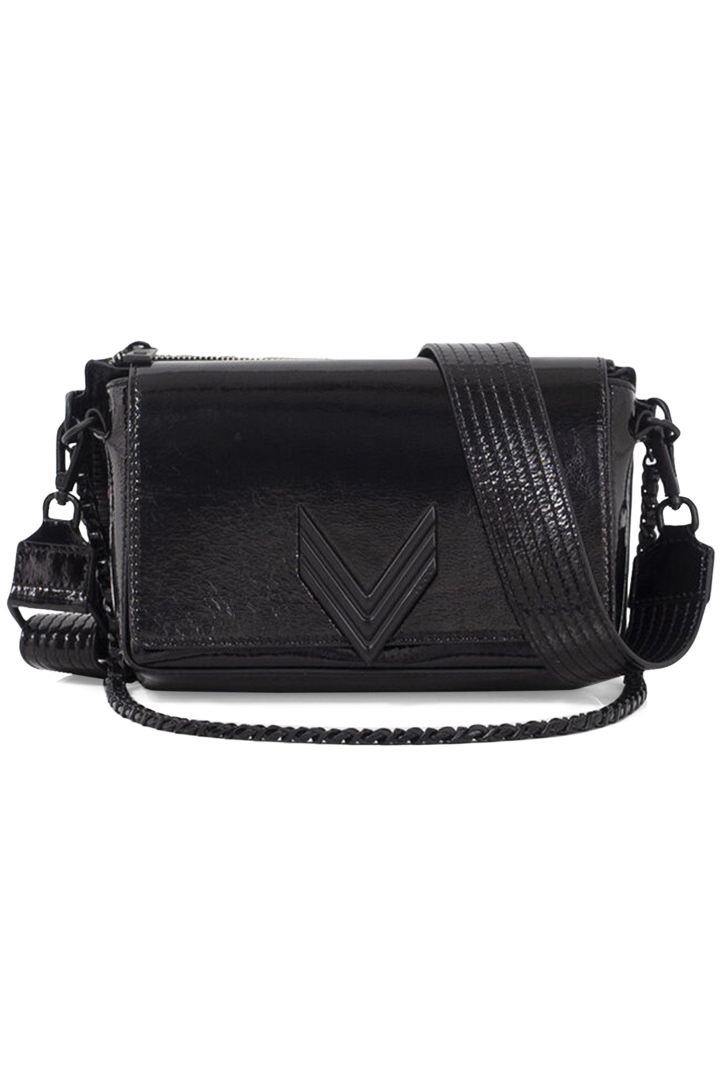 BLACK PATENT LEATHER 111 CENTRAL PARK BAG 1