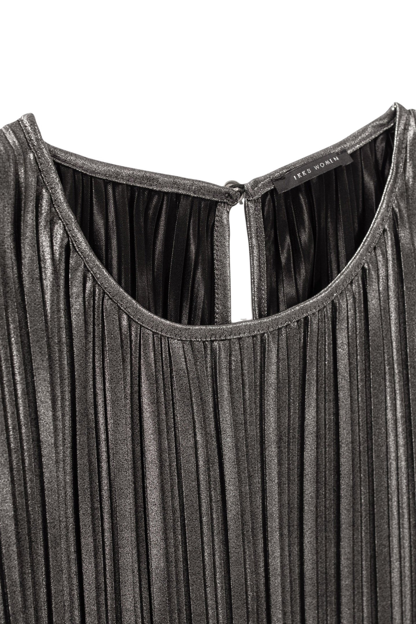 SILVER PLEATED LOOSE TOP 6