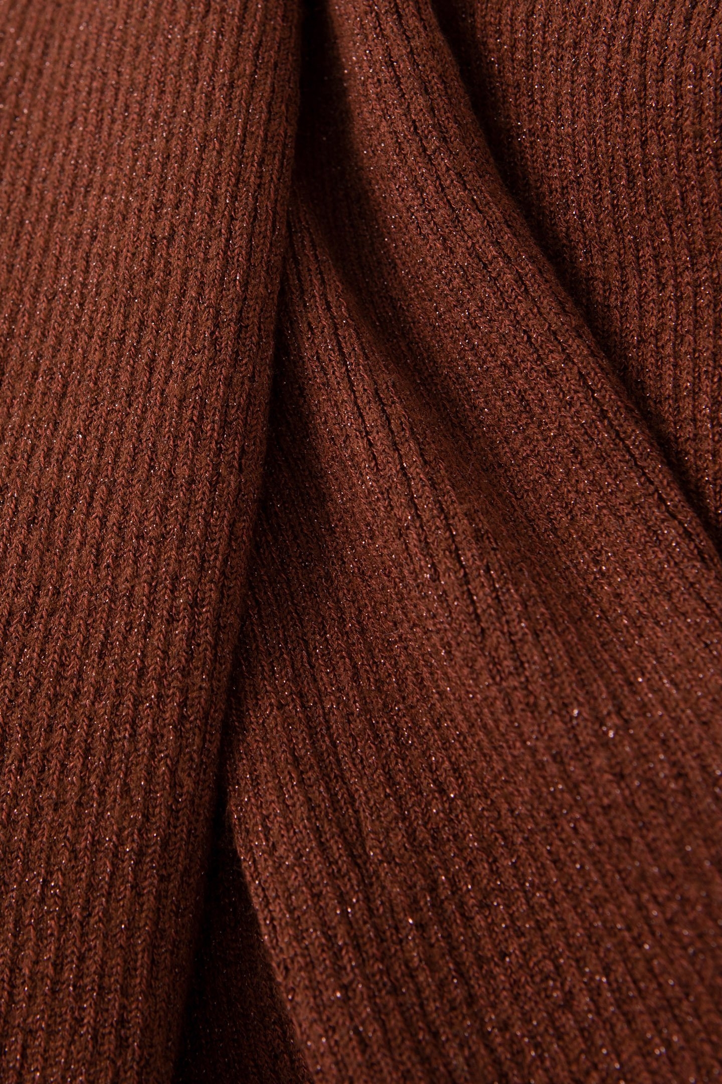 PURE EDITION – MAHOGANY LUREX KNIT TWIN SET 7