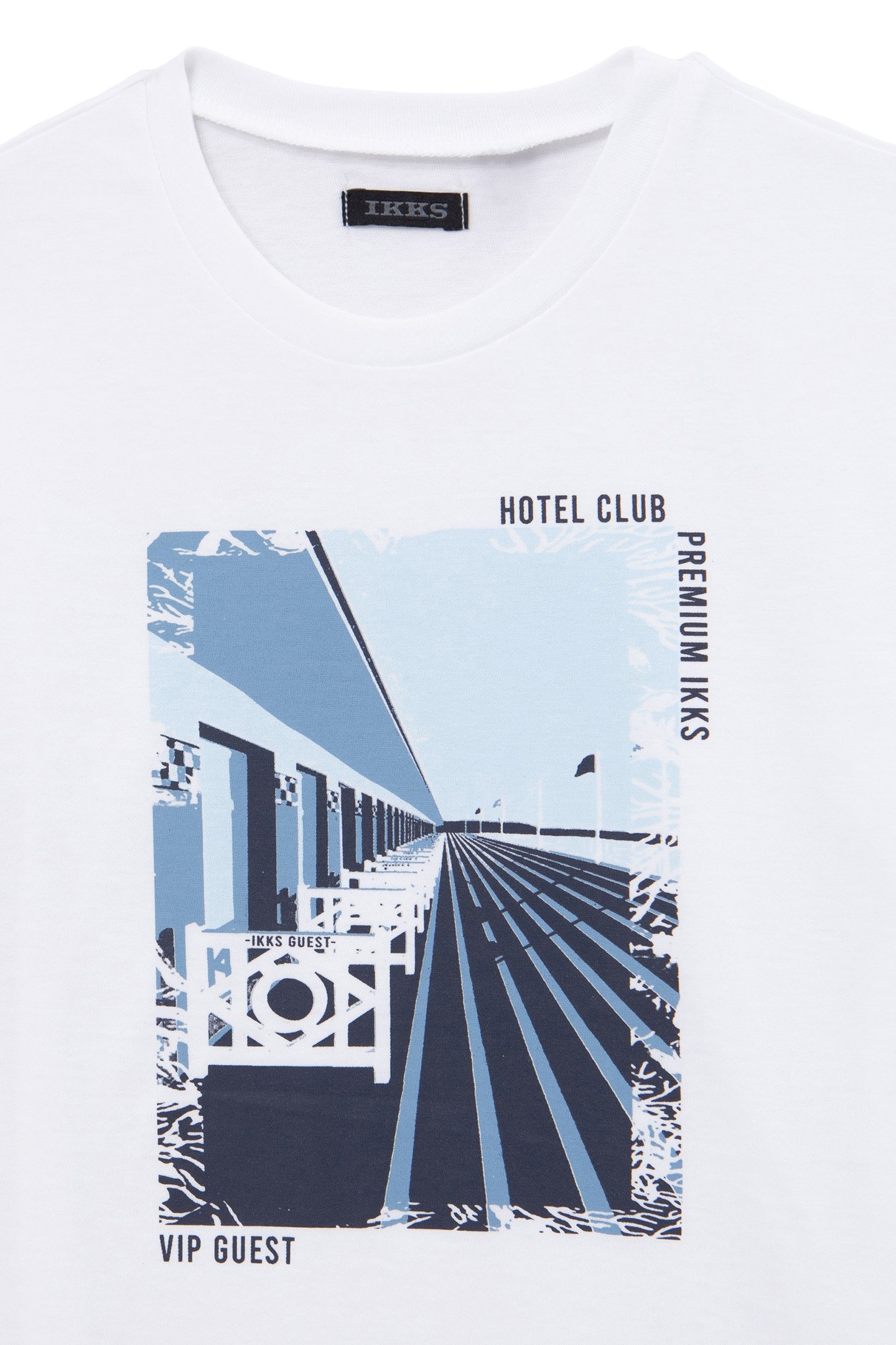 BOYS’ WHITE ORGANIC COTTON T-SHIRT, DEAUVILLE IMAGE 3