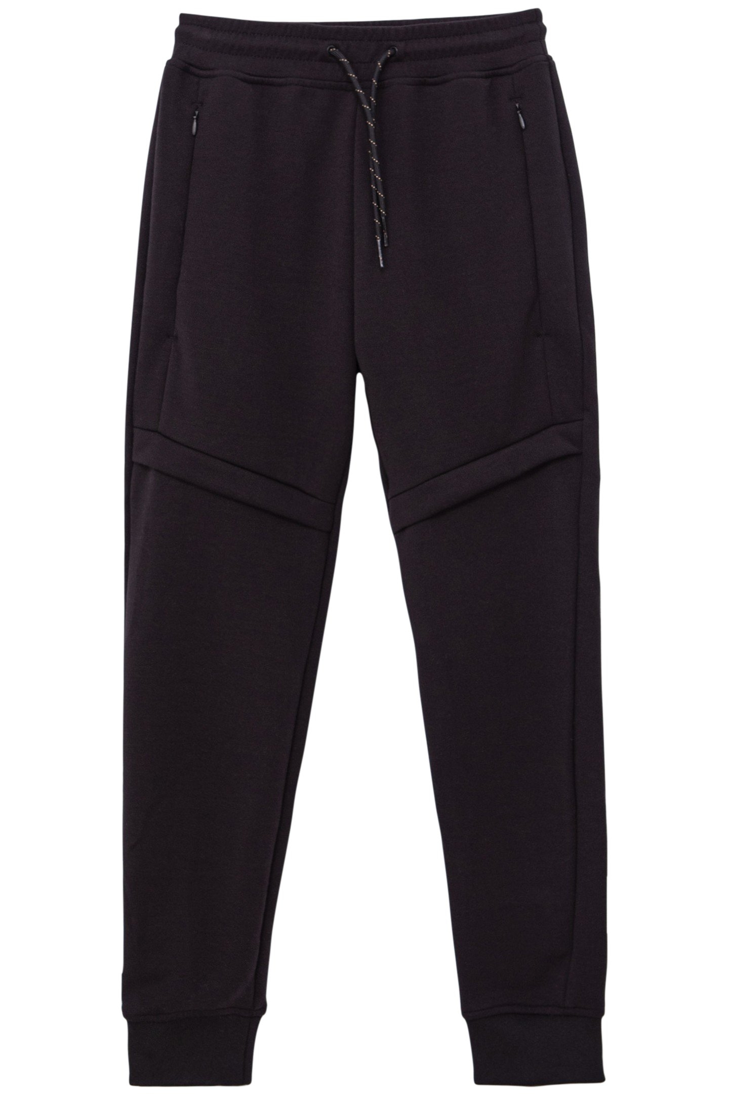 BOYS’ BLACK JOGGERS WITH KNEE SEAMING 1
