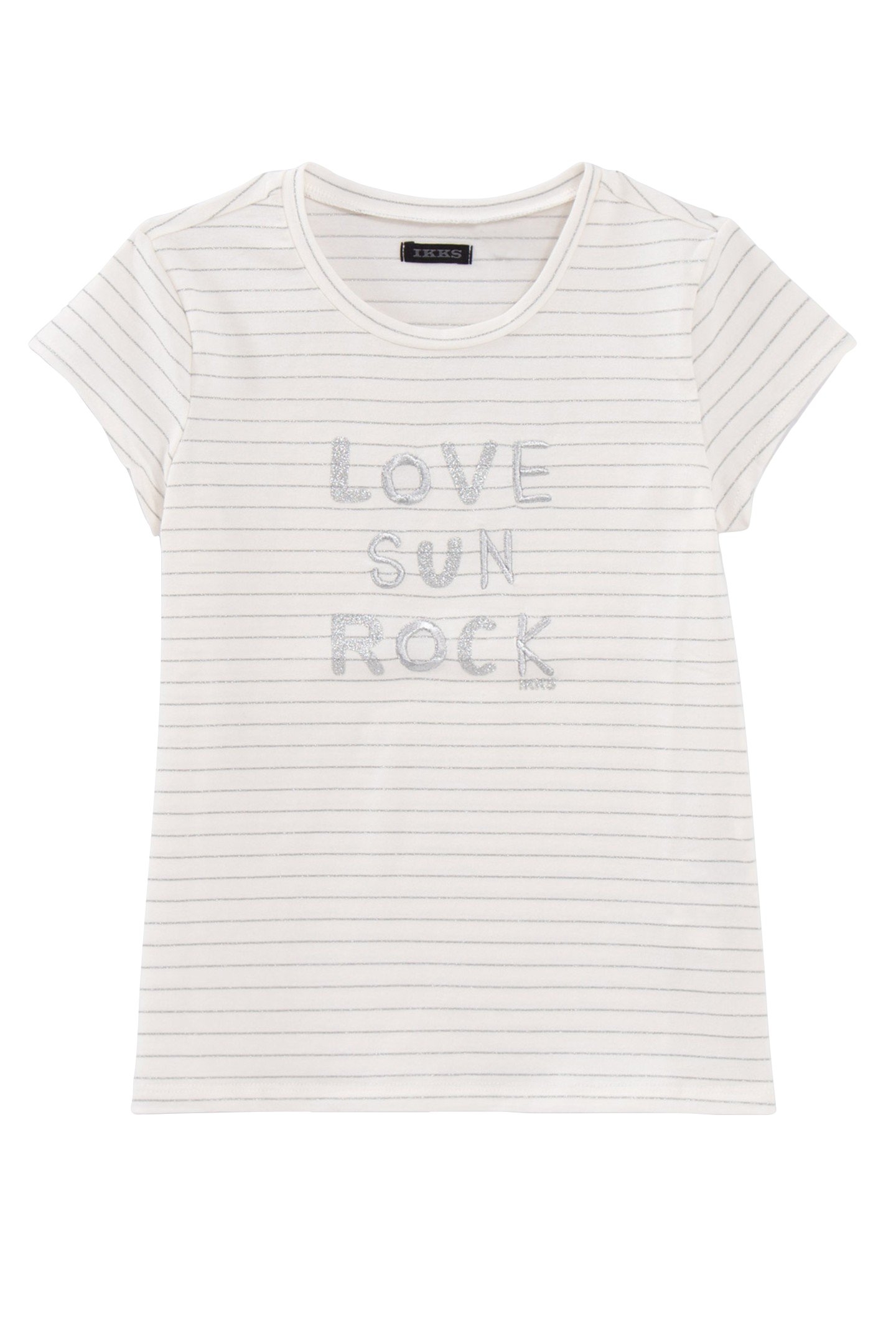 GIRLS’ ECRU STRIPED T_SHIRT 1