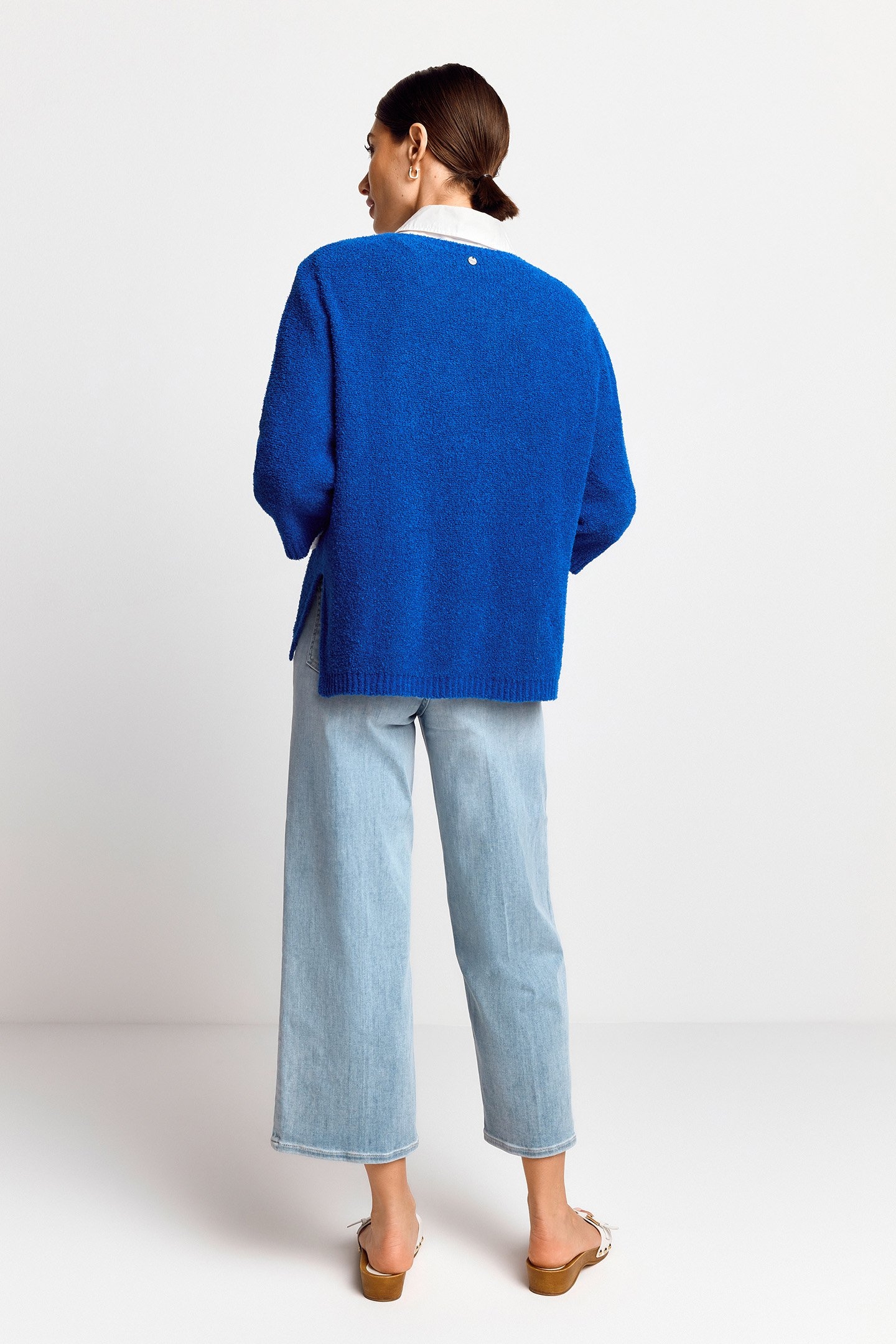 TOWELING SEAMLESS PULLOVER AZZURE BLUE 2