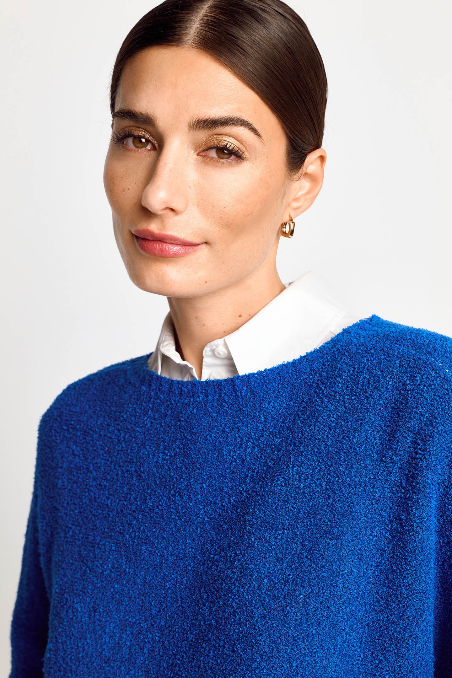 TOWELING SEAMLESS PULLOVER AZZURE BLUE 5