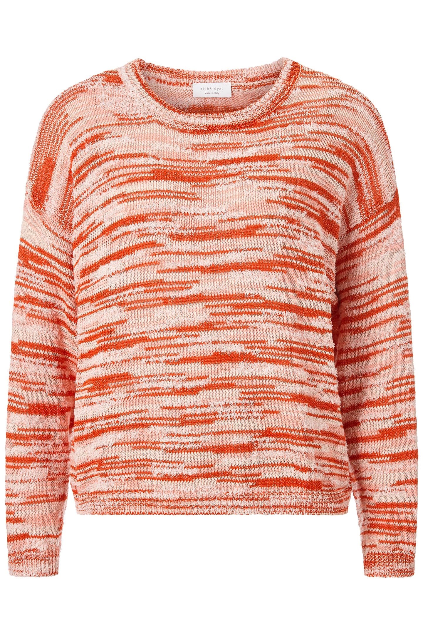 BOXY SPACE DYE CREW CHERRY TOMATO 4