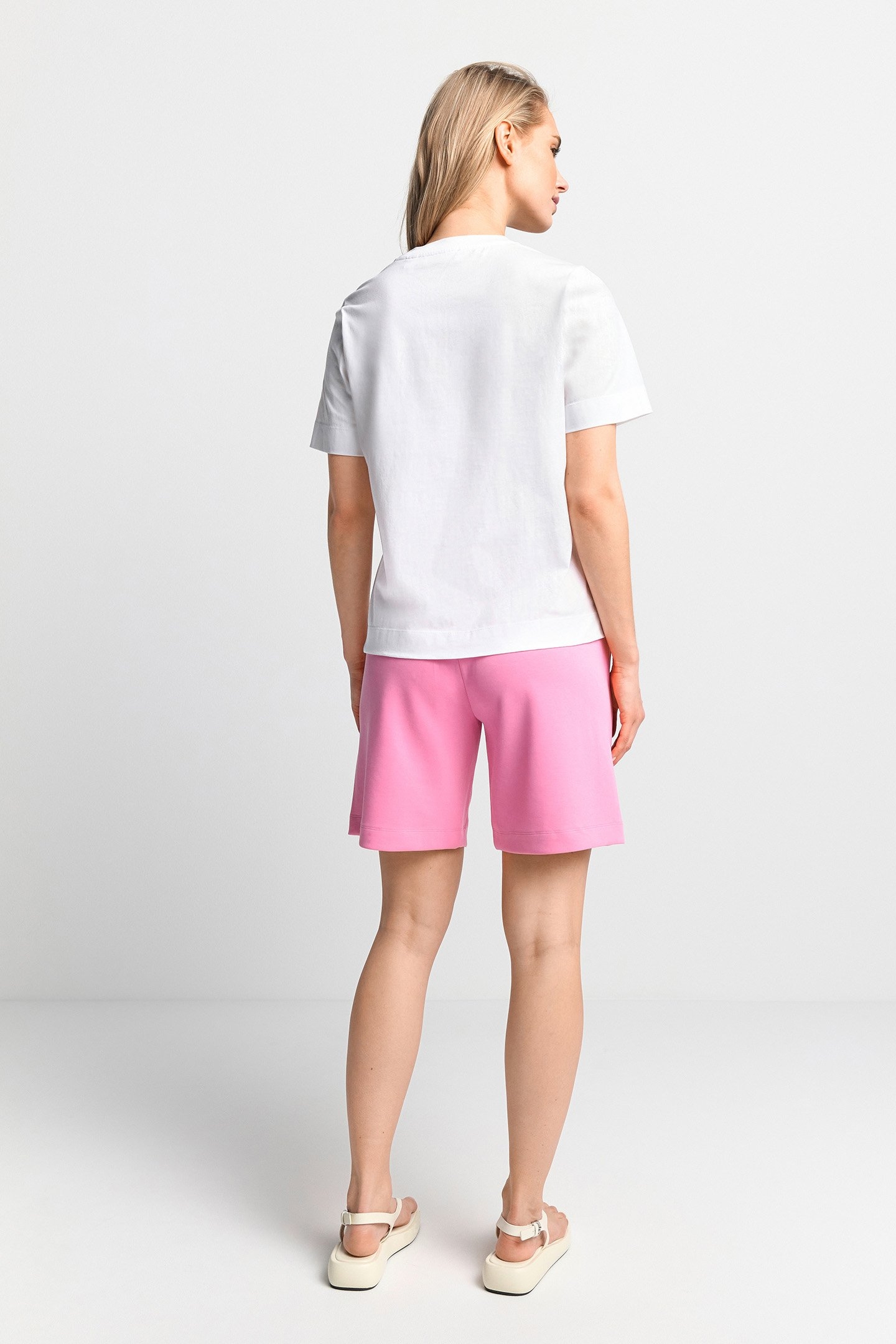 EASY FIT T-SHIRT SUNSET PRINT ORGANIC WHITE 3