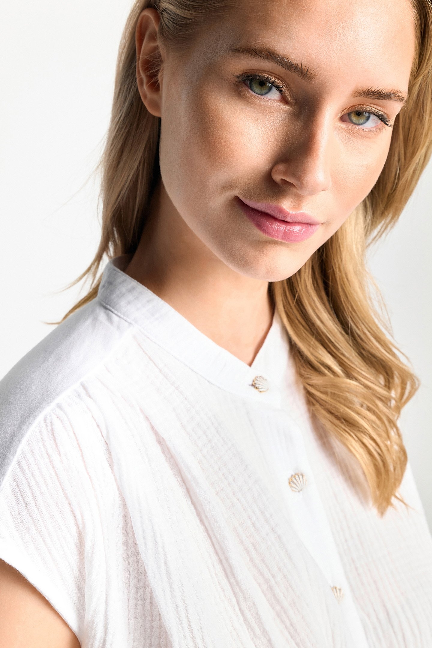 COTTON MUSSELIN MIX T-SHIRT WHITE 5