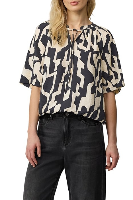 S.OLIVER BLOUSES GREY/BLACK 1