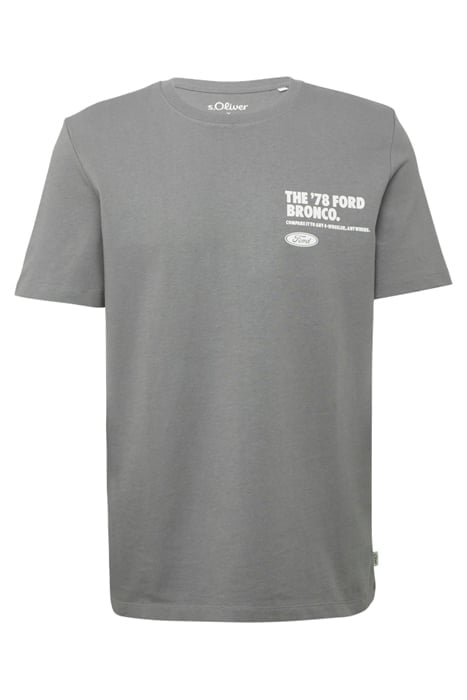 S.OLIVER T-SHIRTS GREY/BLACK 3