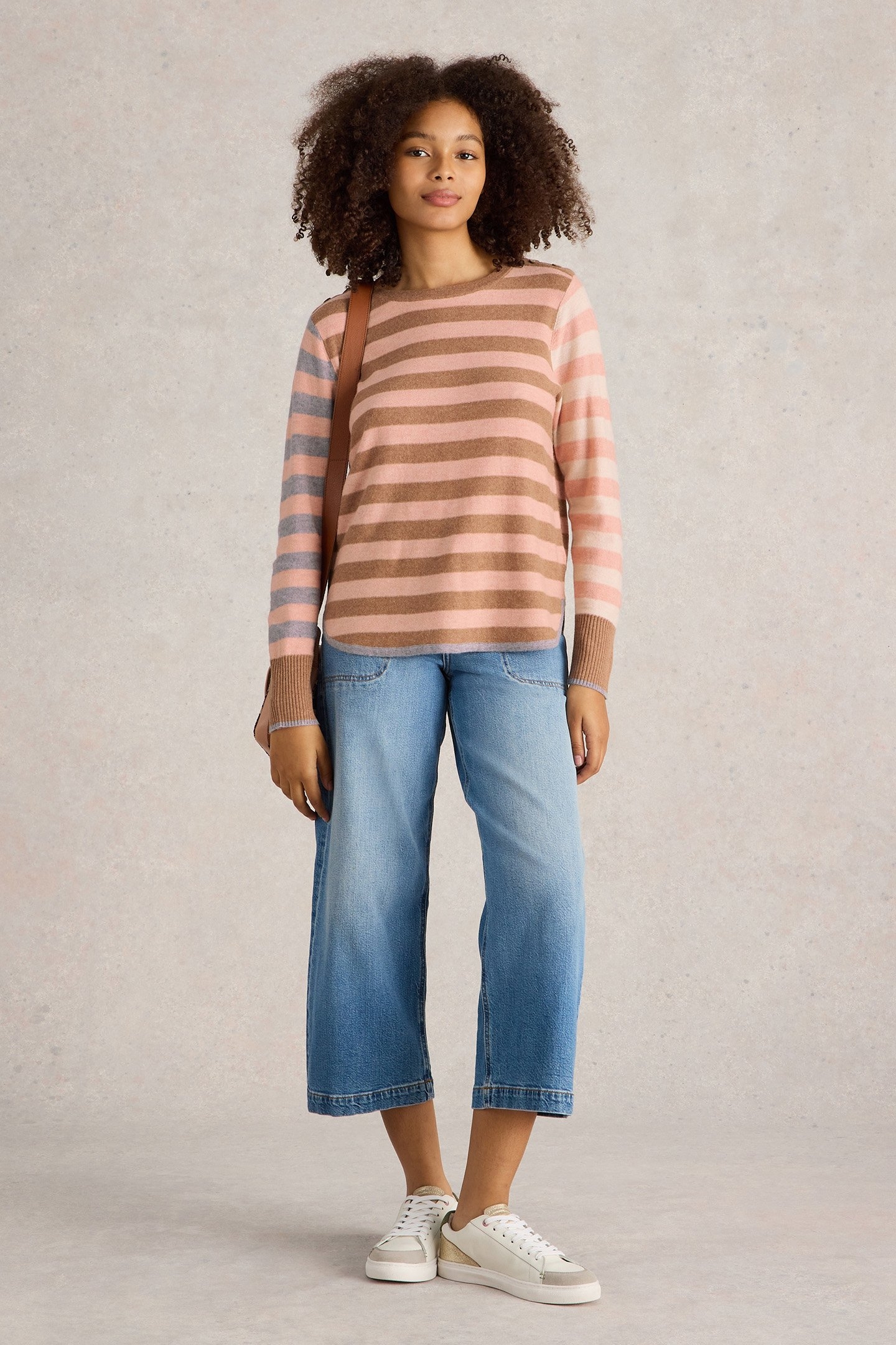 EMMA STRIPE JUMPER PINK MULTI 1