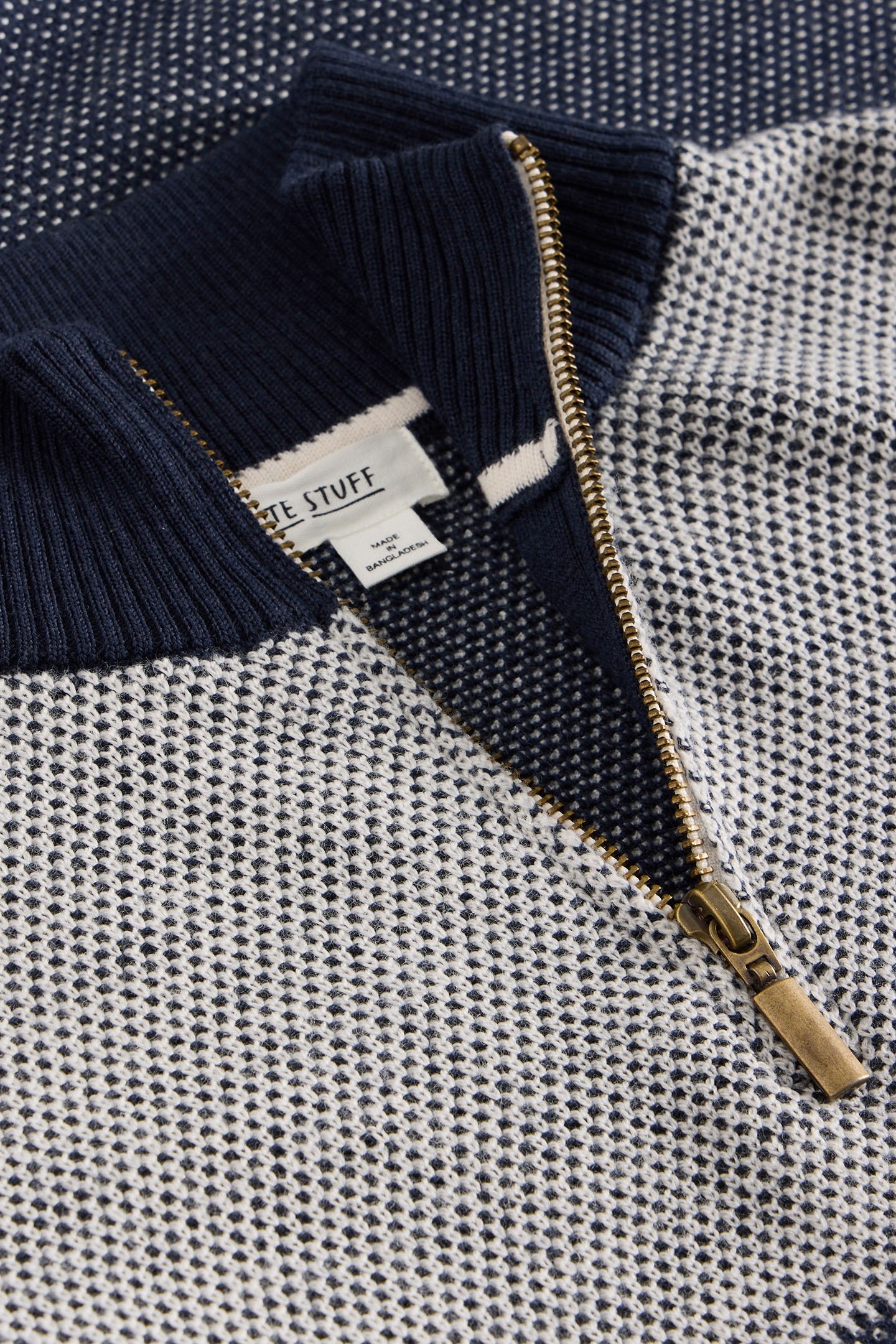 NEWPORT MERINO JACQUARD FUNNEL NAVY MULTI 6