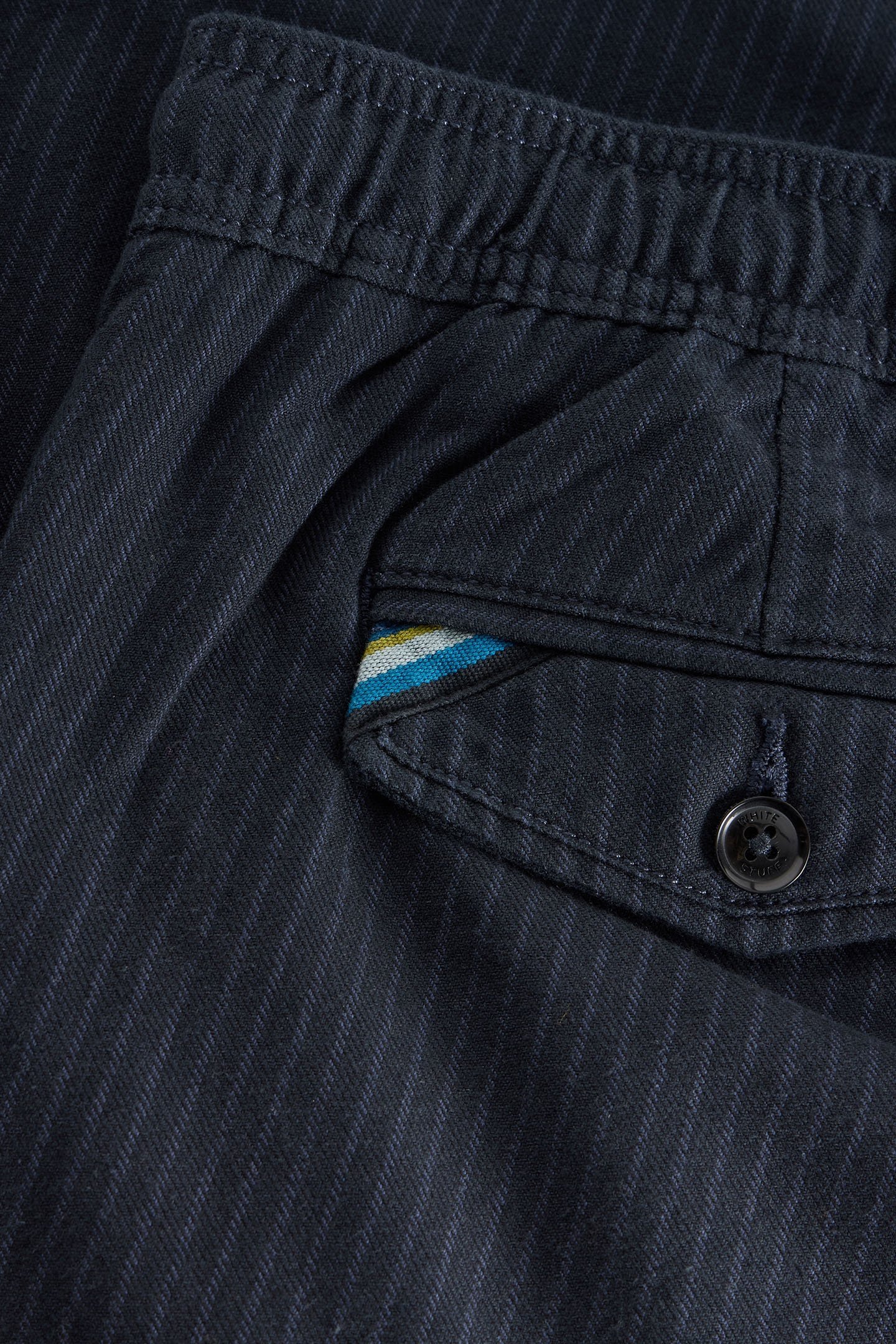 PINSTRIPE CHINO TROUSER NAVY MULTI 6