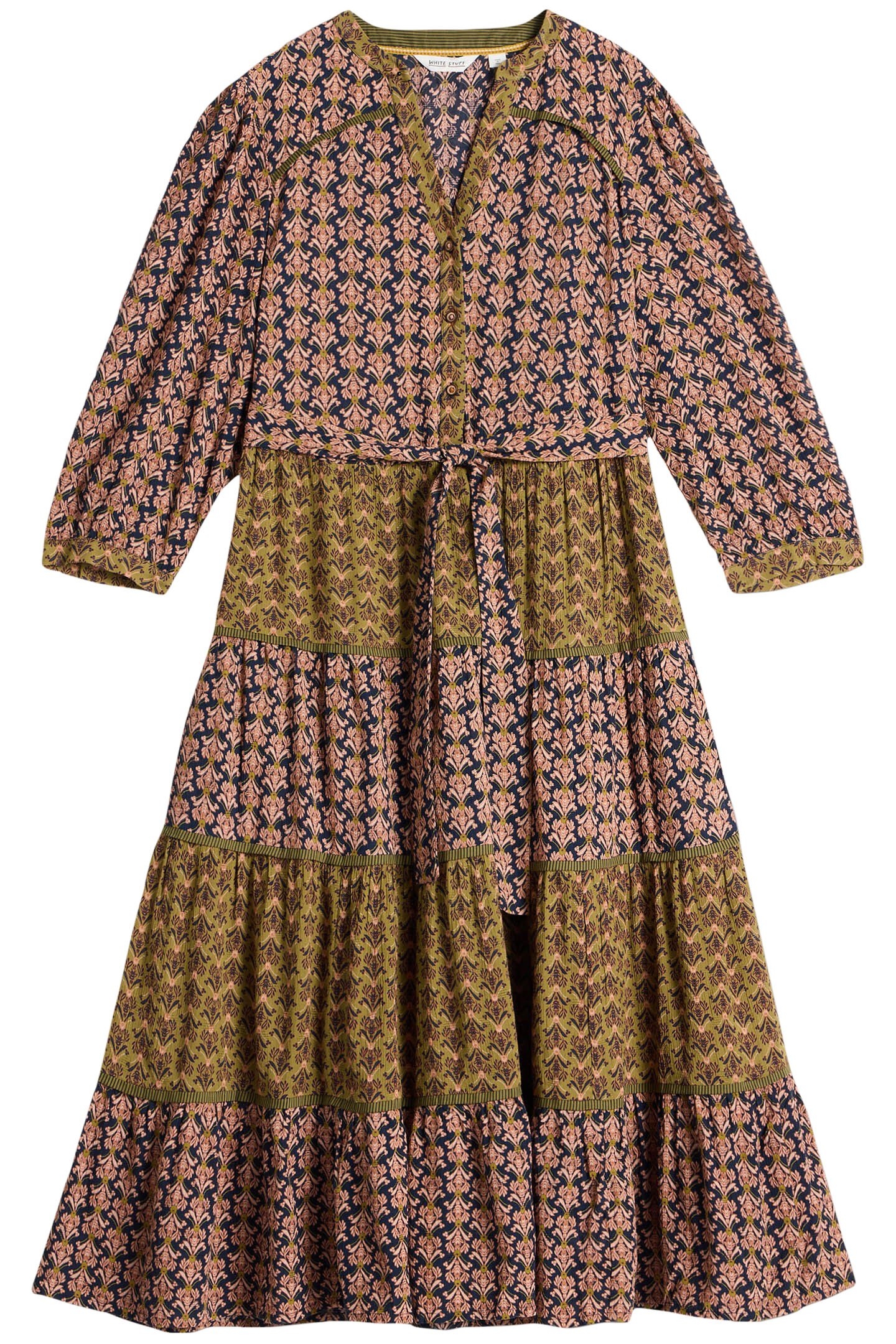 MABEL MIXED PRINT DRESS BLACK PRINT 3