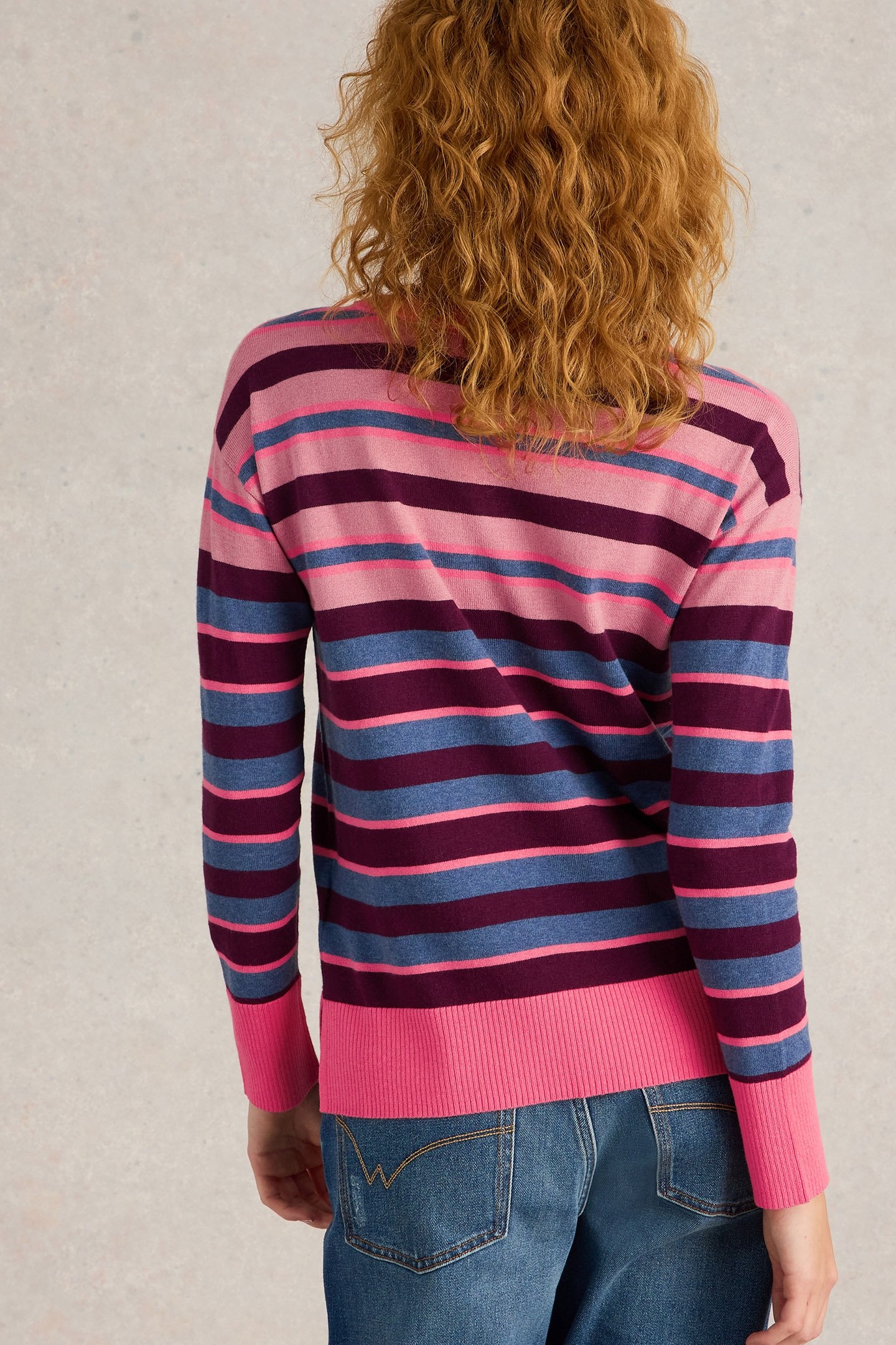 CITY STRIPE JUMPER PINK MULTI 2