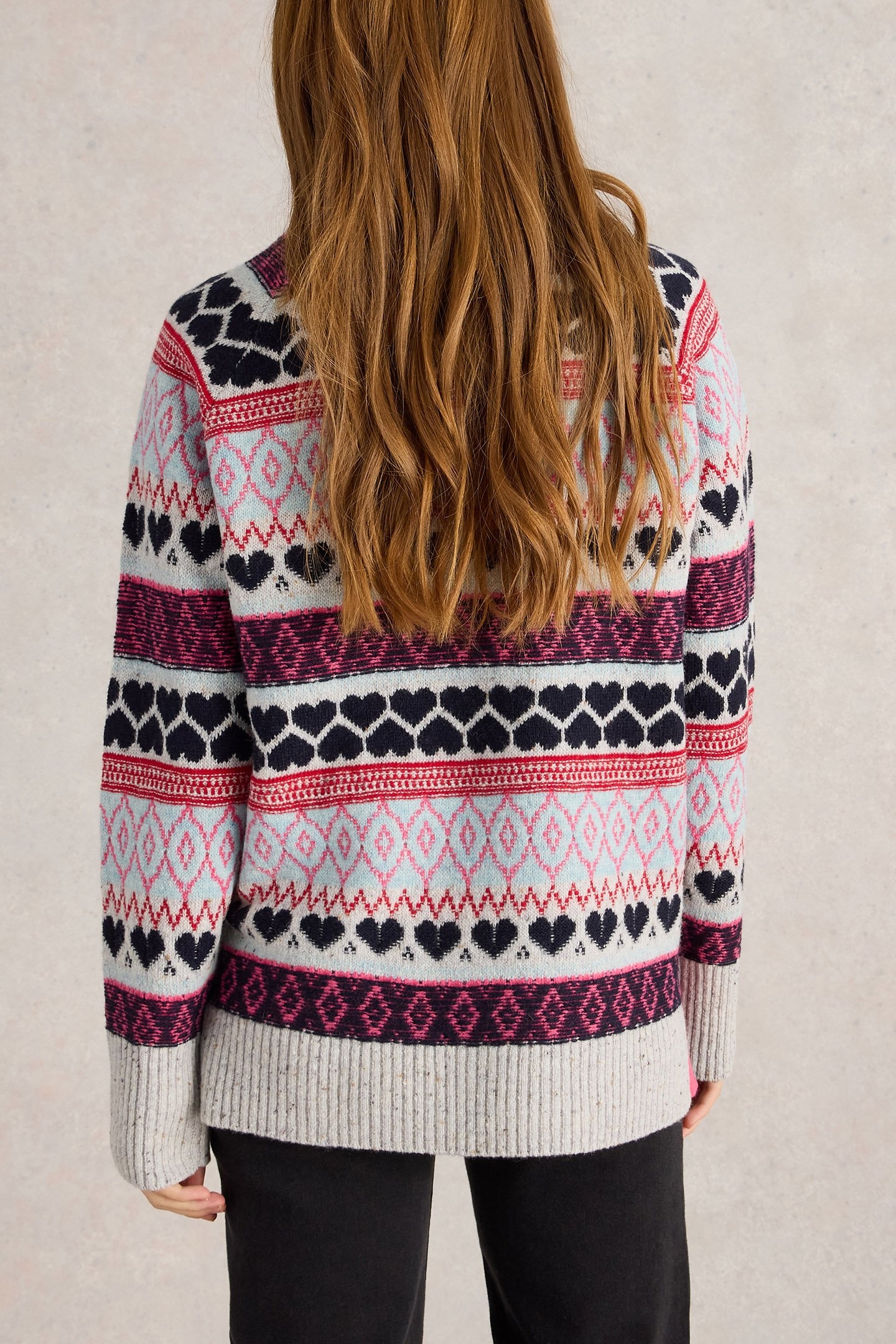 GABBY LONGLINE FAIRILE GREY MULTI 2