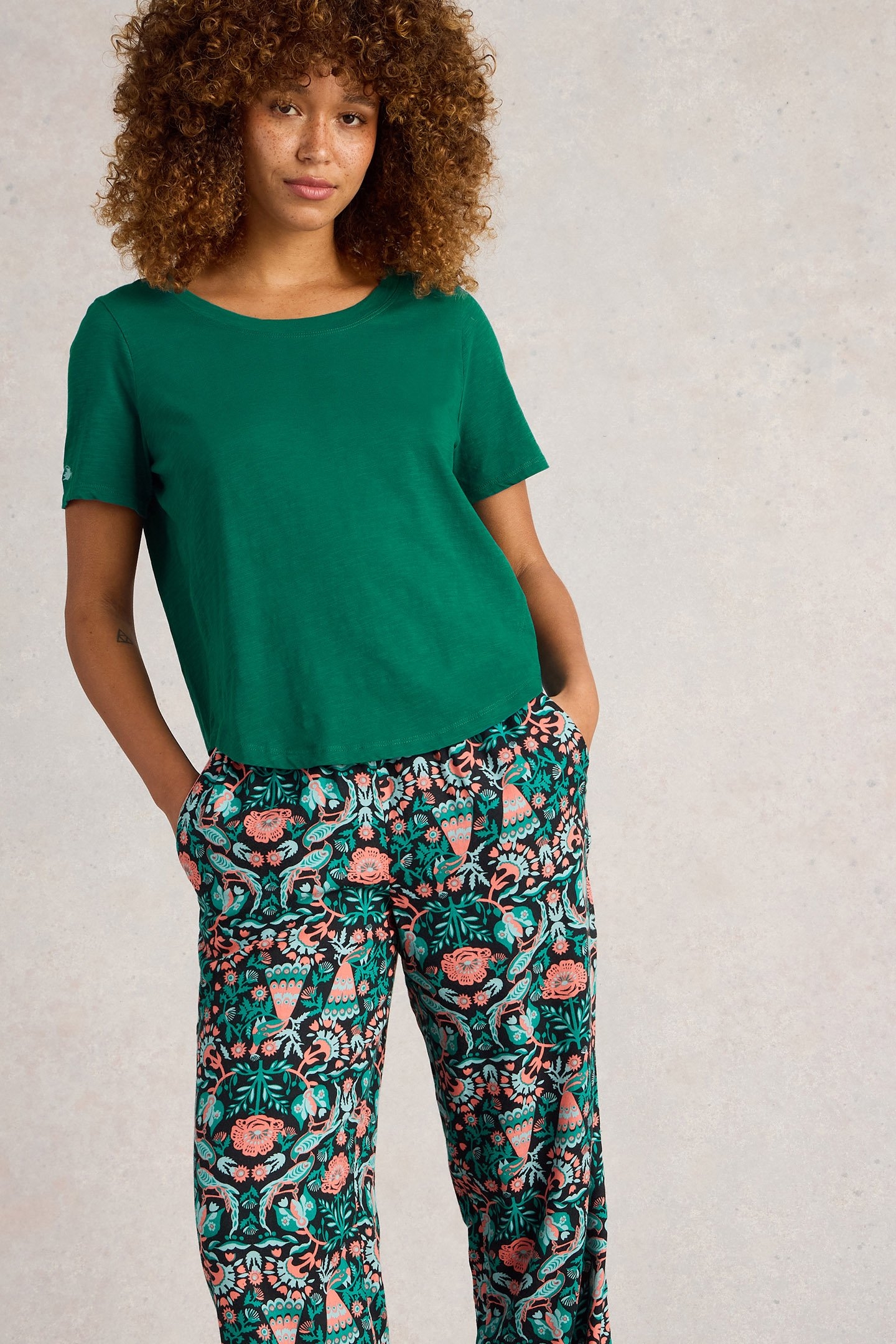 TESSA PJ SET BLACK PRINT 5