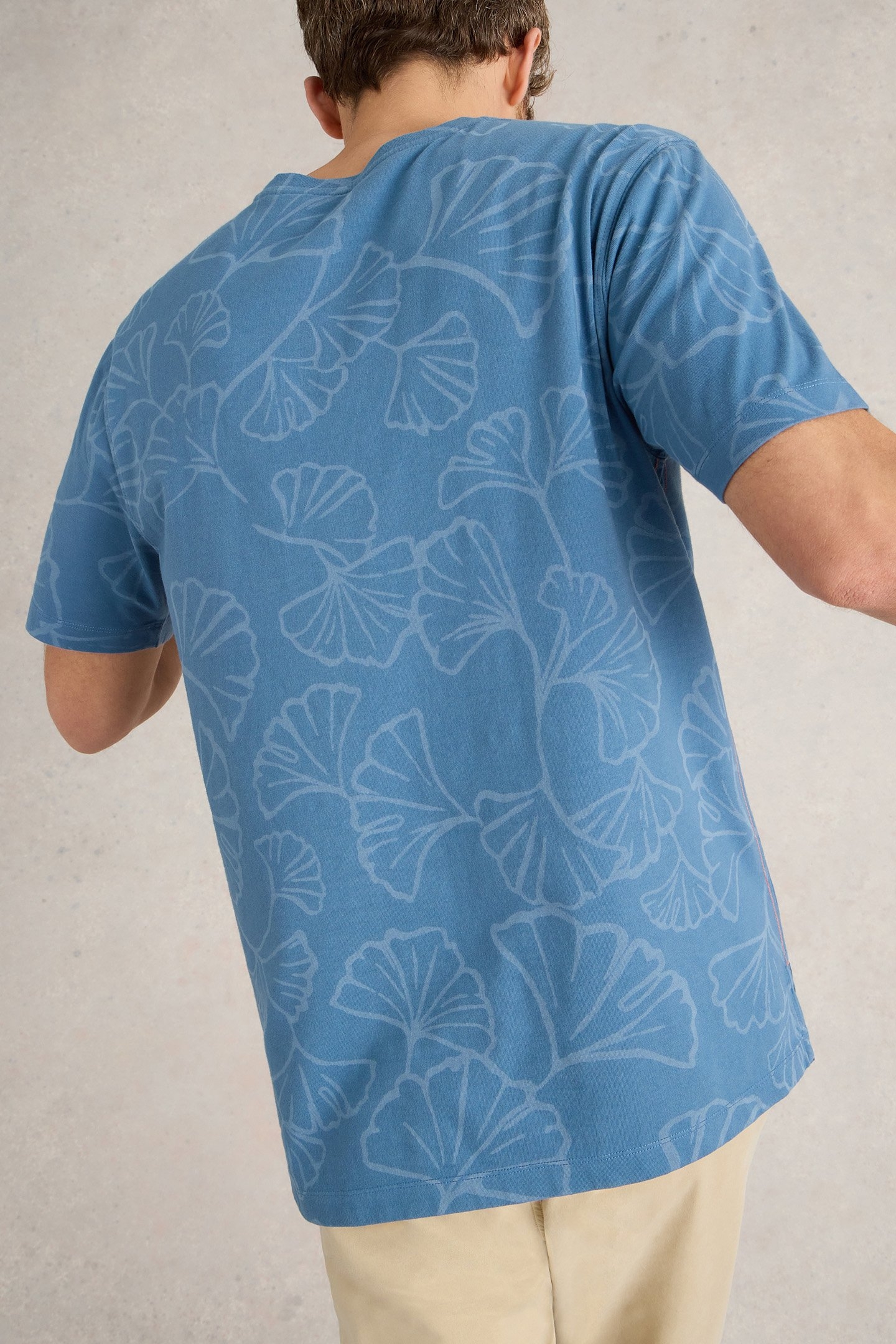 FLORAL PRINTED TEE BLUE PRINT 2