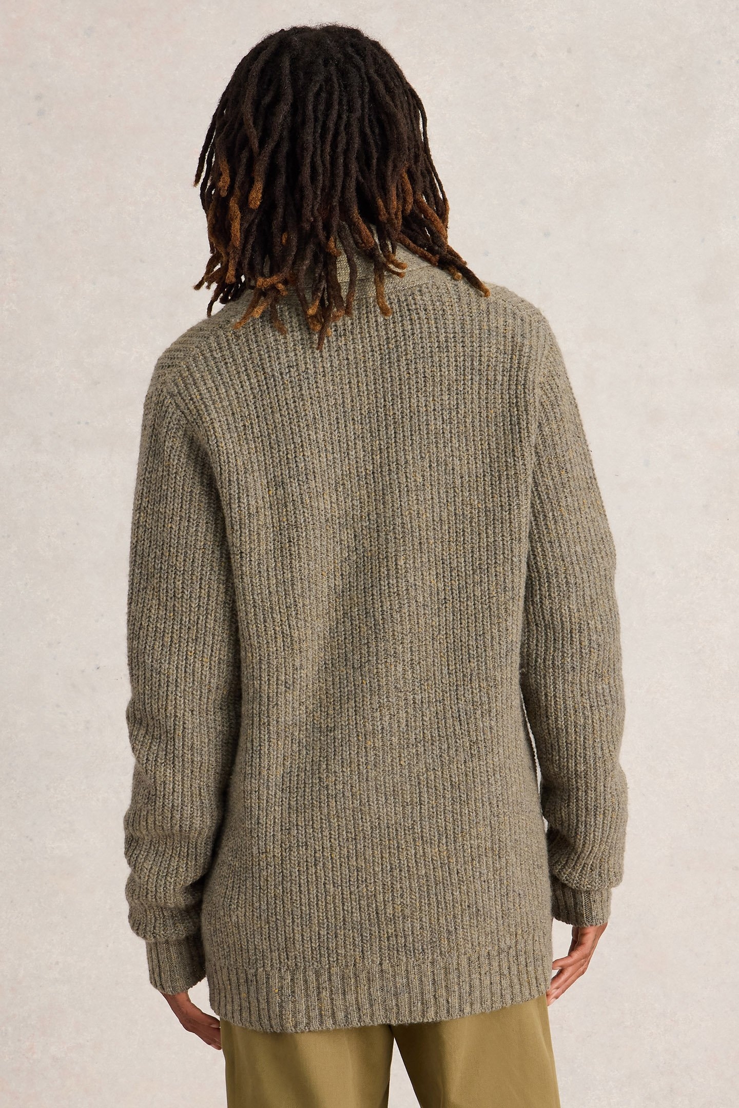 SHAWL NECK NEP CARDIGAN NATURAL MULTI 2