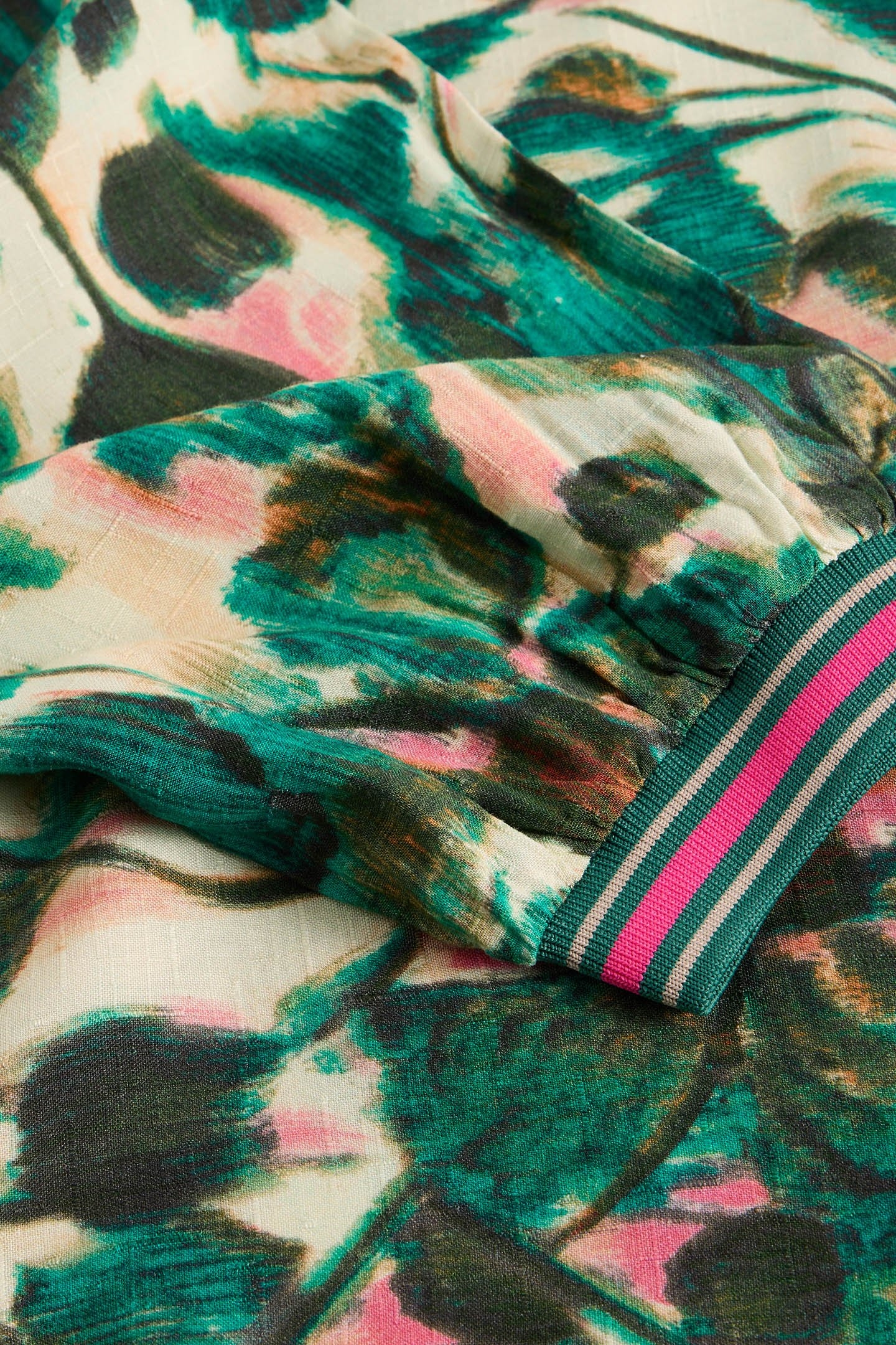 ANGIE TOP GREEN PRINT 6