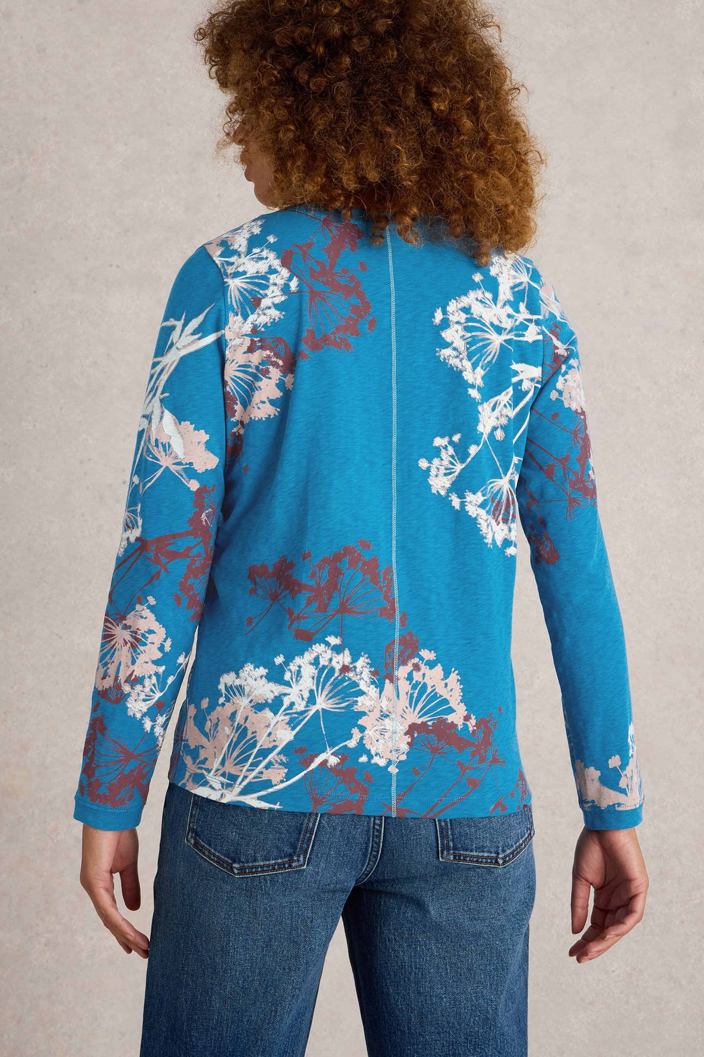 NELLY LS TEE BLUE MULTI 2