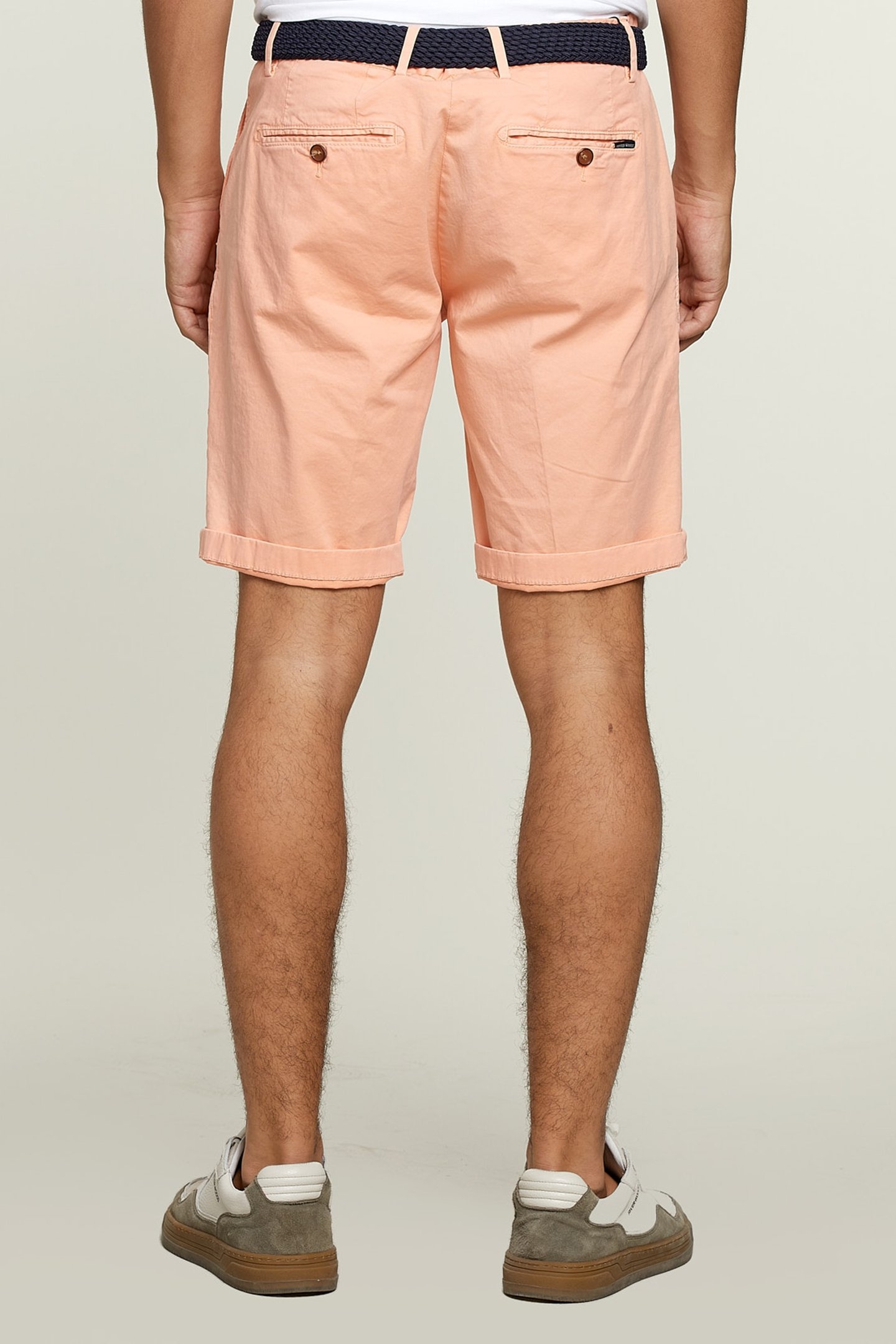 TIGHT FIT CHINO SHORTS SOFT MELON 2