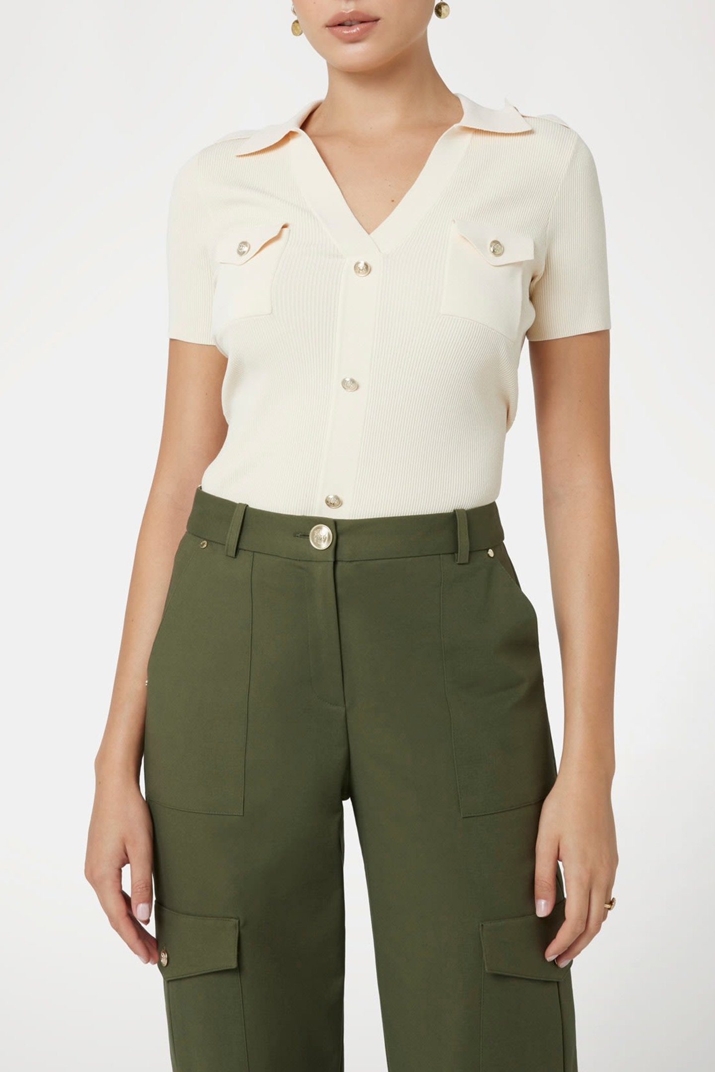 KATRIN SS SHIRT SWTR EGGSHELL ECRU 1