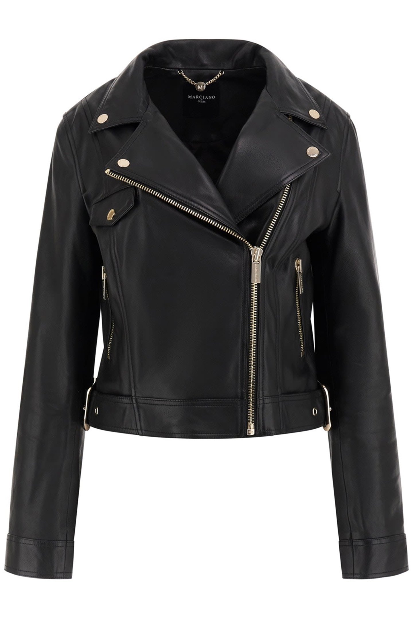 LUANA LEATHER JACKET JET BLACK A996 4