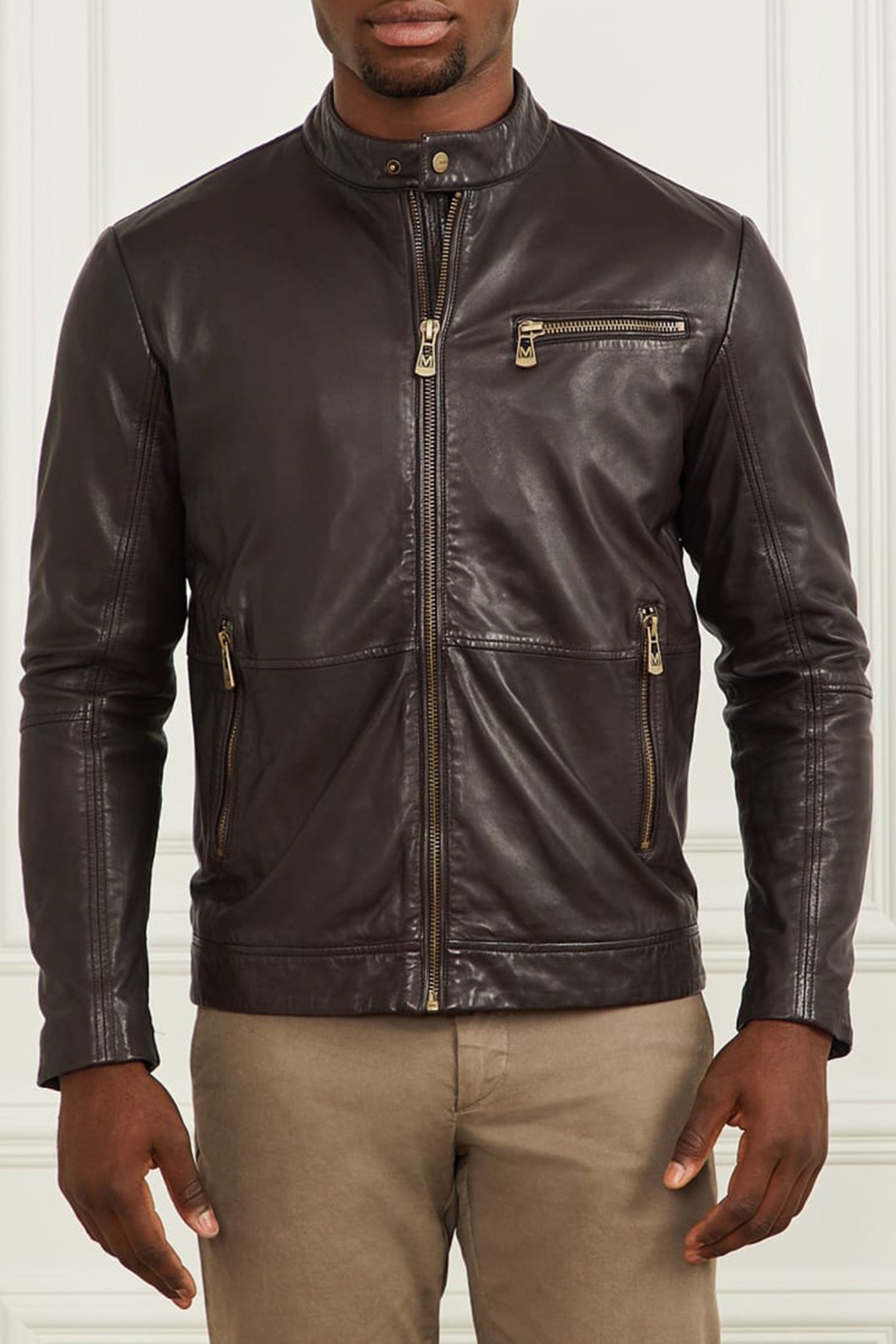 REAL LEATHER JACKET CHOCOLATE BROWNIE 1