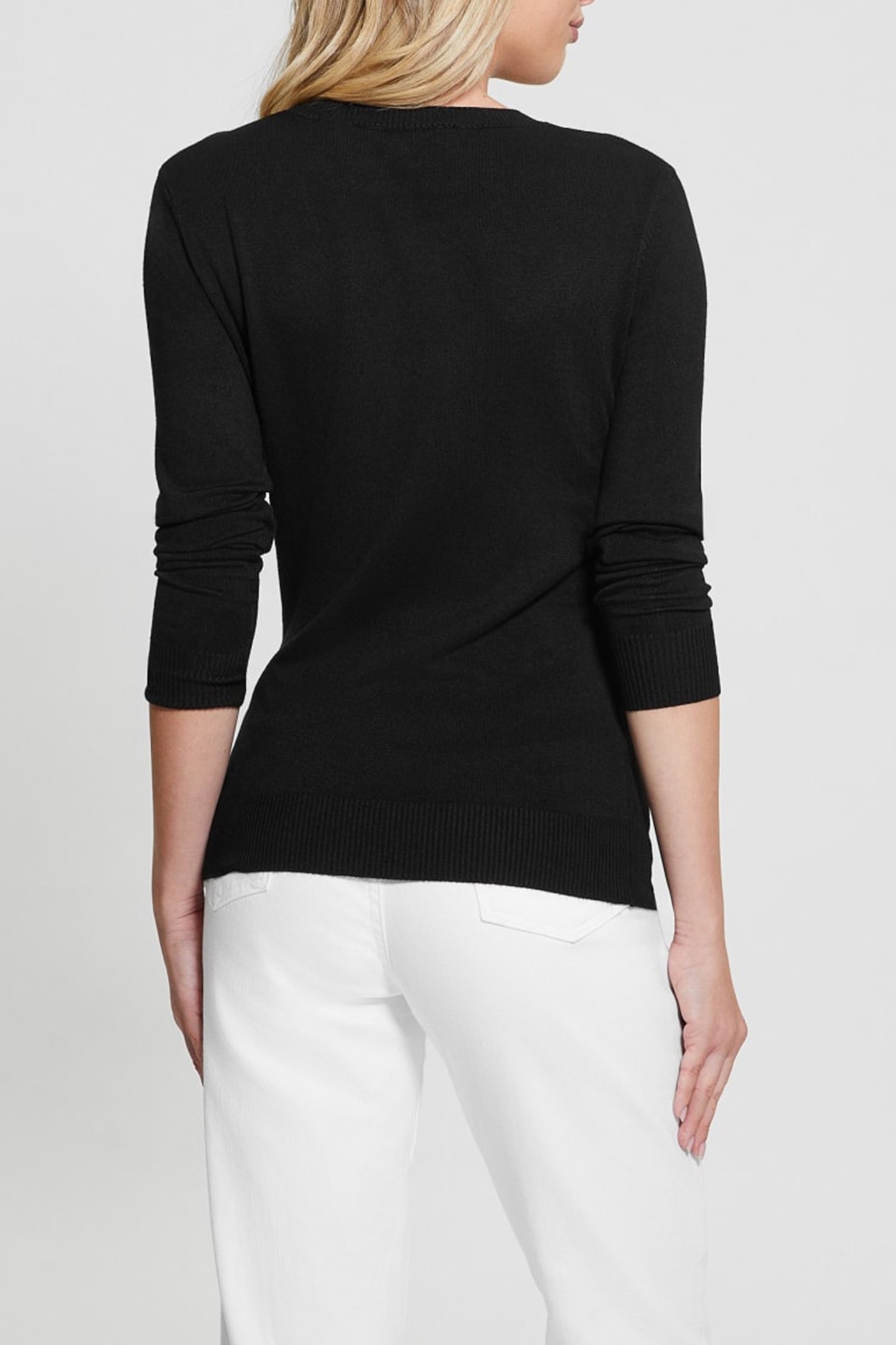 OLIVE LOGO RN LS SWT JET BLACK A996 2